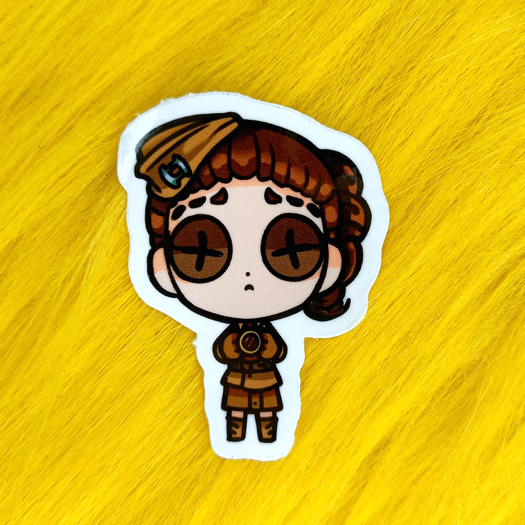 Стикер с вырубкой 5 см Марта Бехамфил