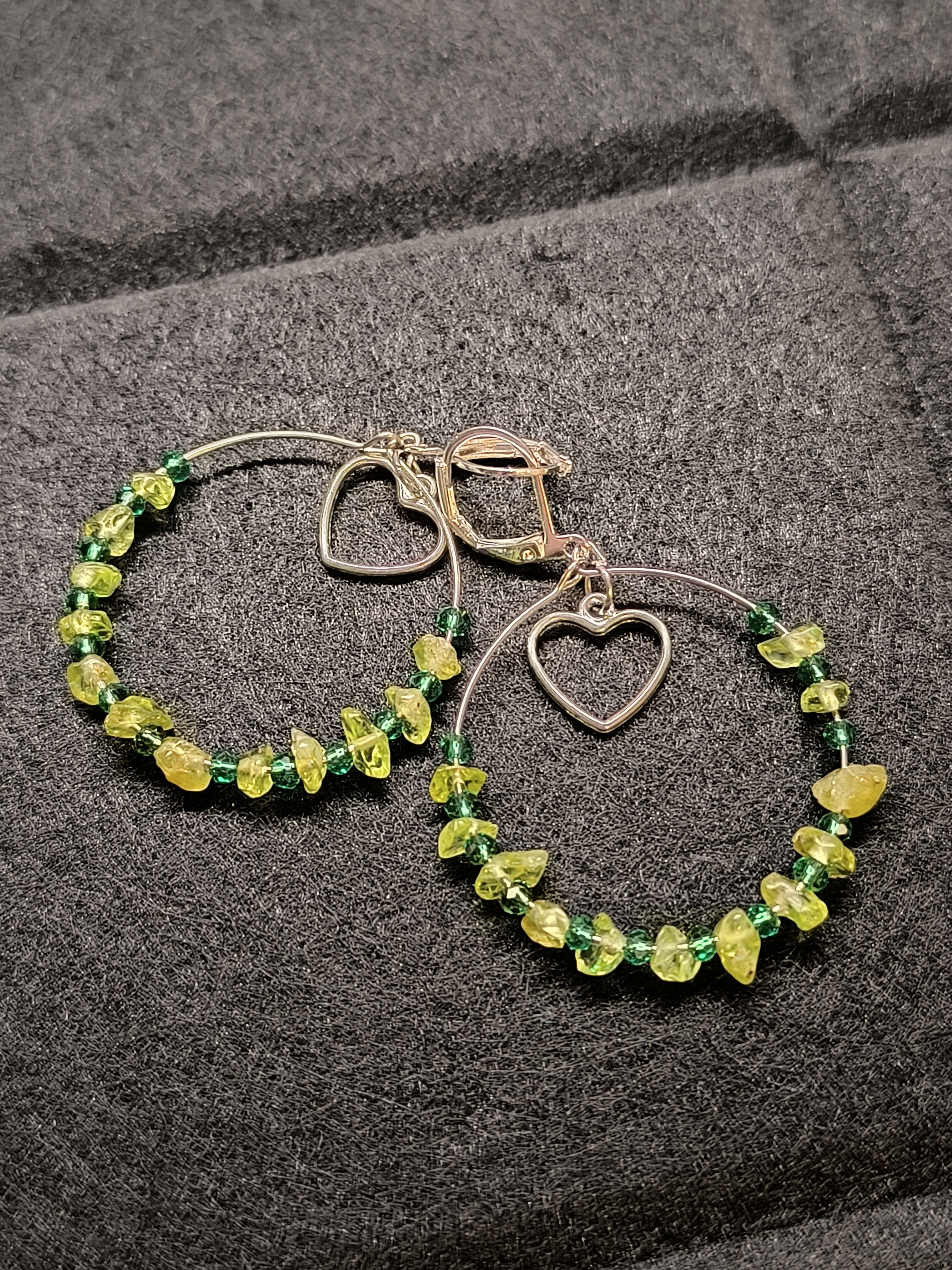 Серьги перидот