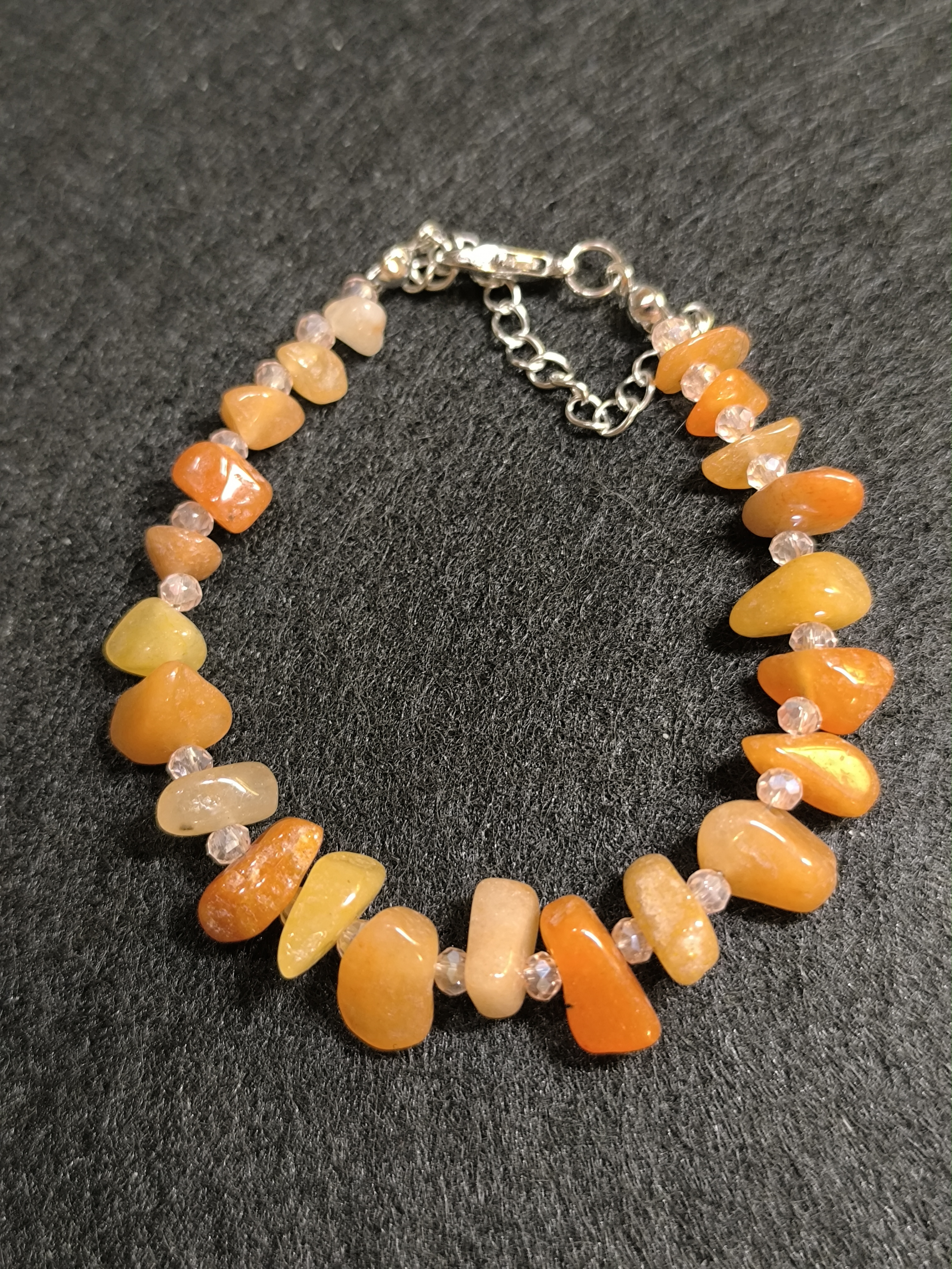 Браслет нефрит желтый