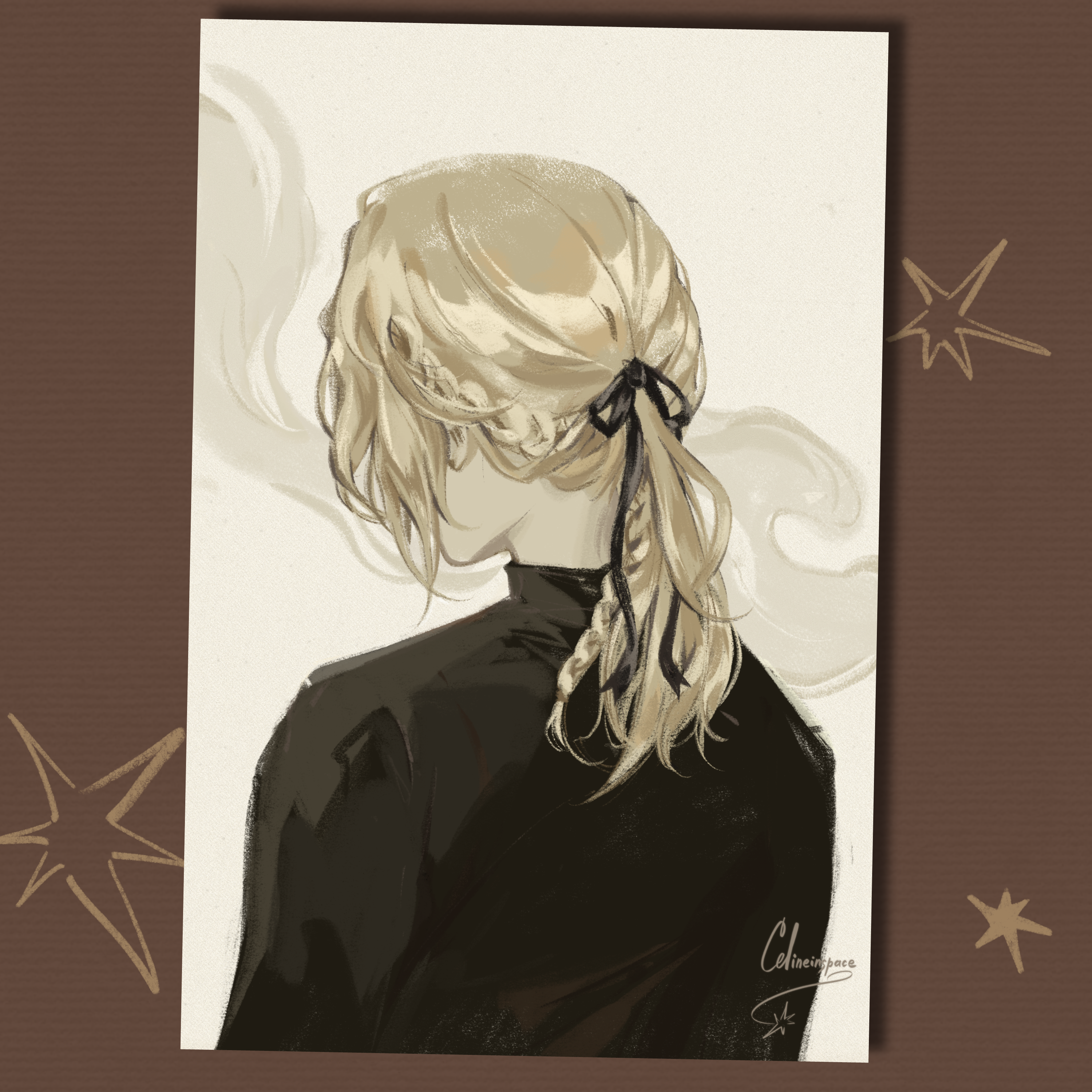 Открытка Верлен с блестками