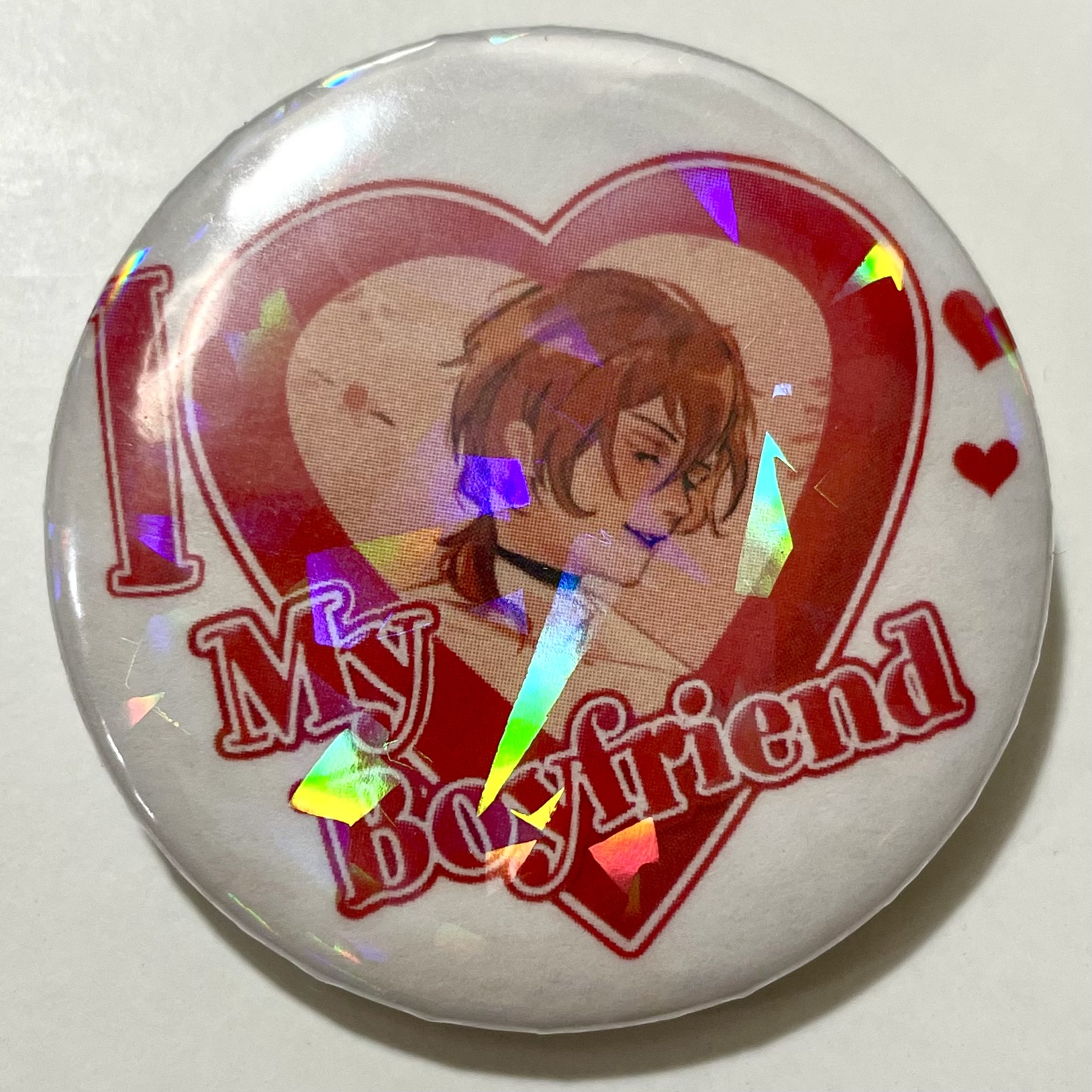 Значок бойфренд Чуя с блестками