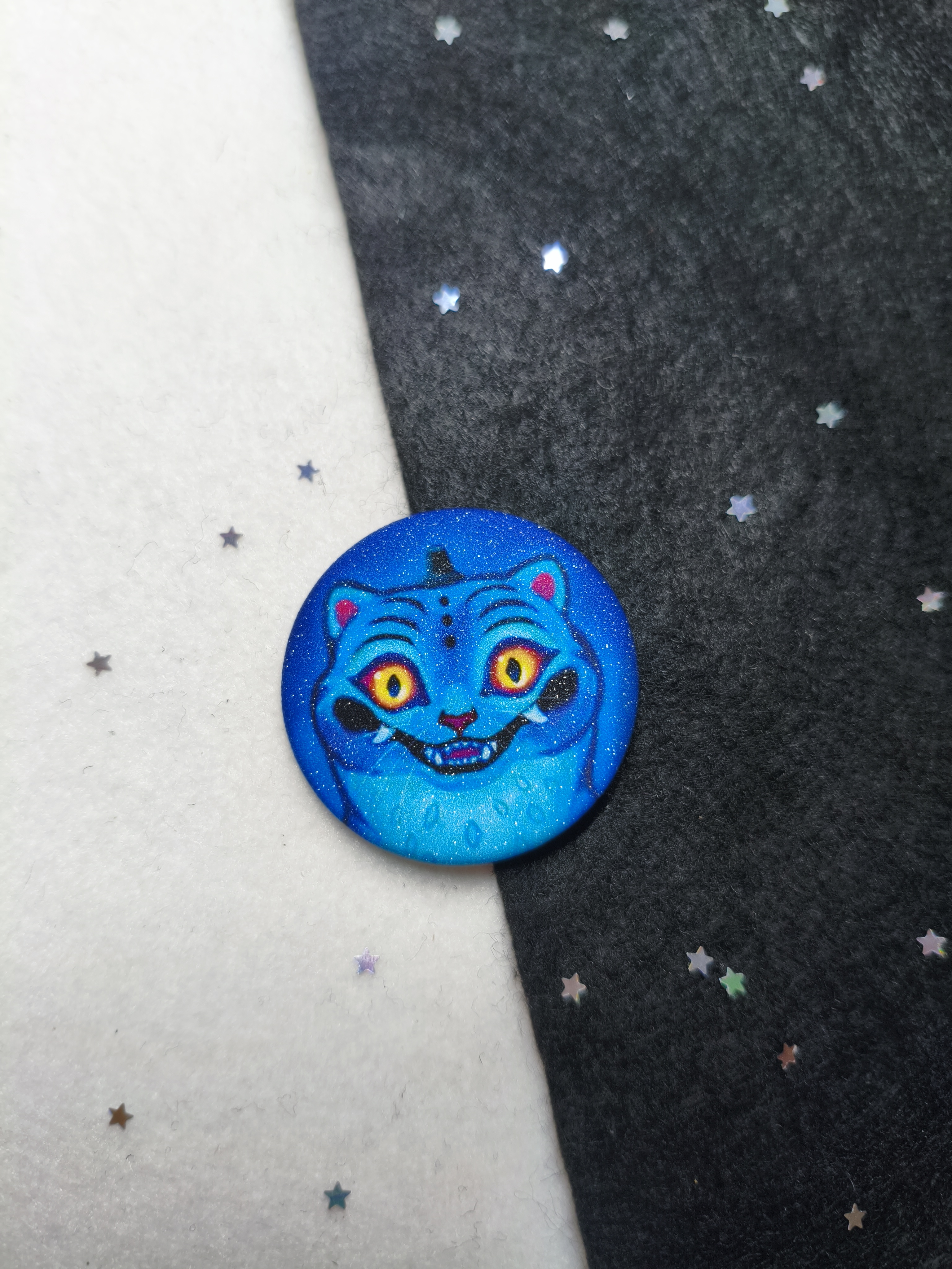 Значок 37мм kpdh дерпи тигр