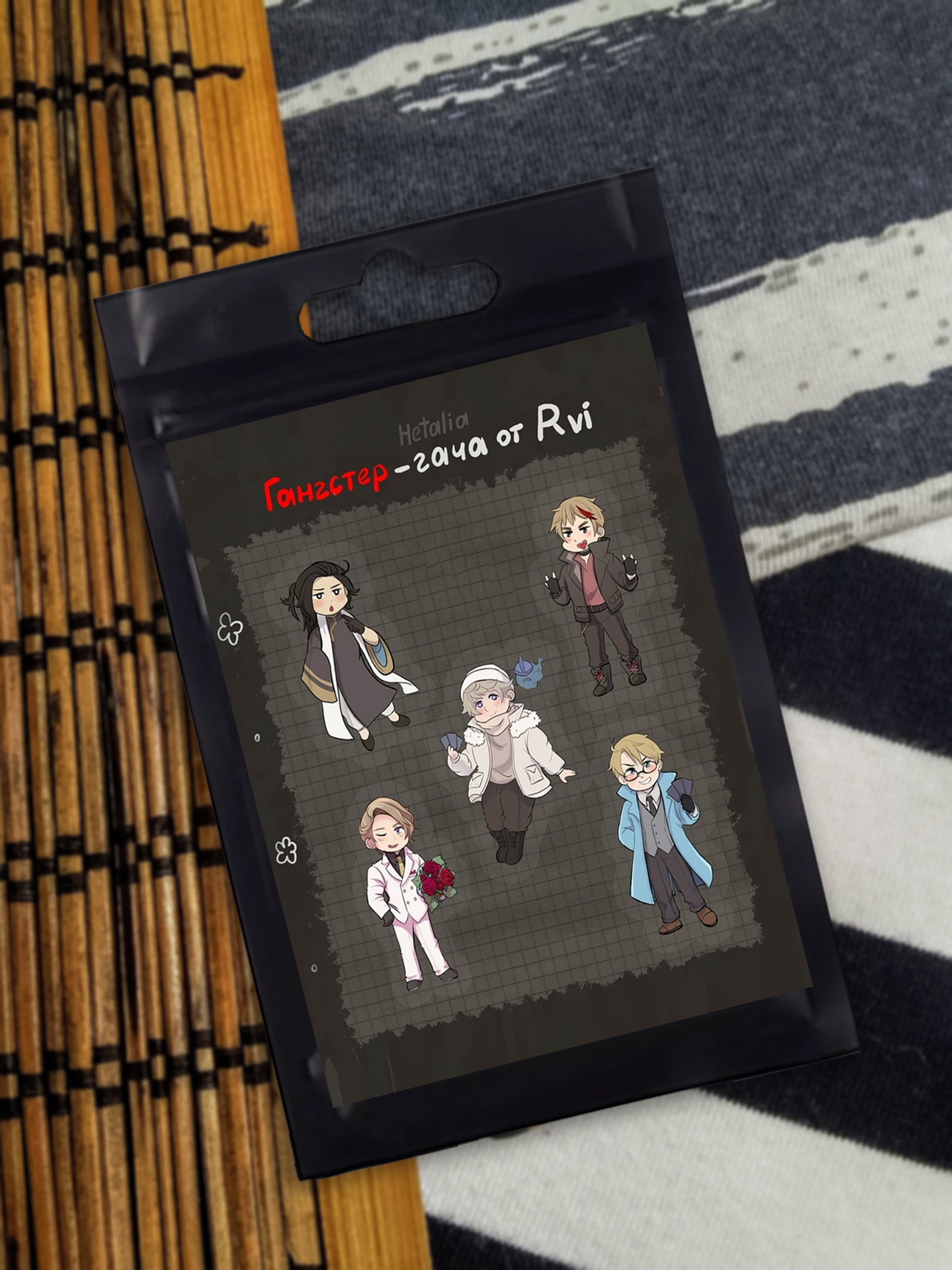 Брелок гача гангстер