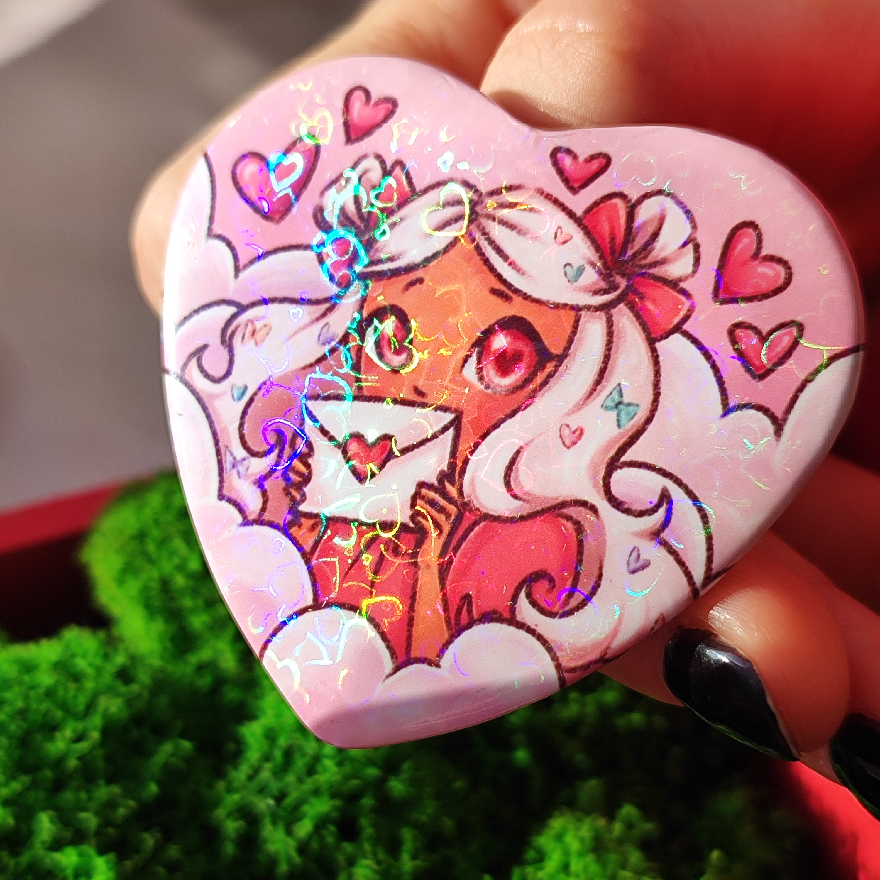 Значок сердце 52х57 мм Cotton Candy Cookie сердца