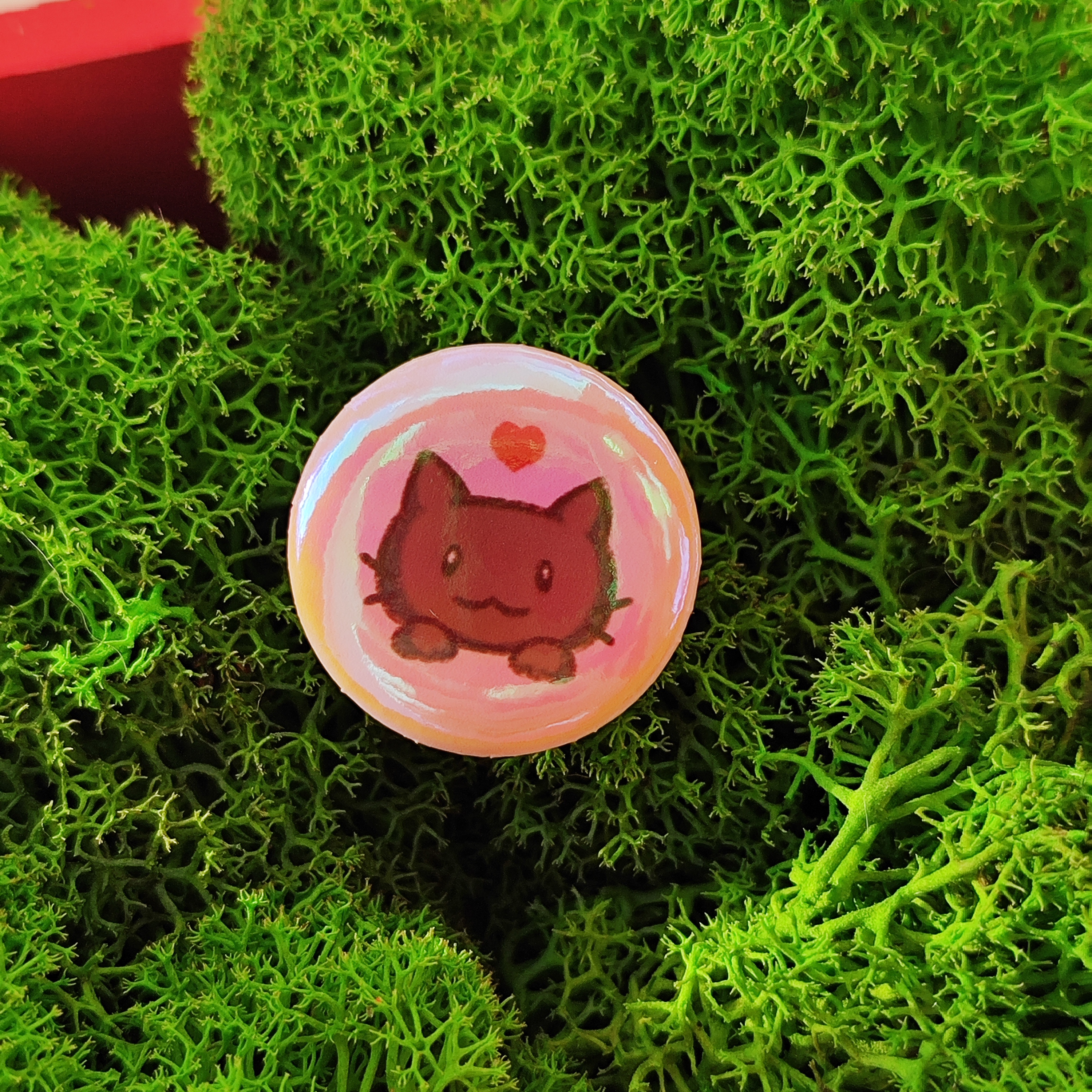 Значок 25 мм Какао хамелеон