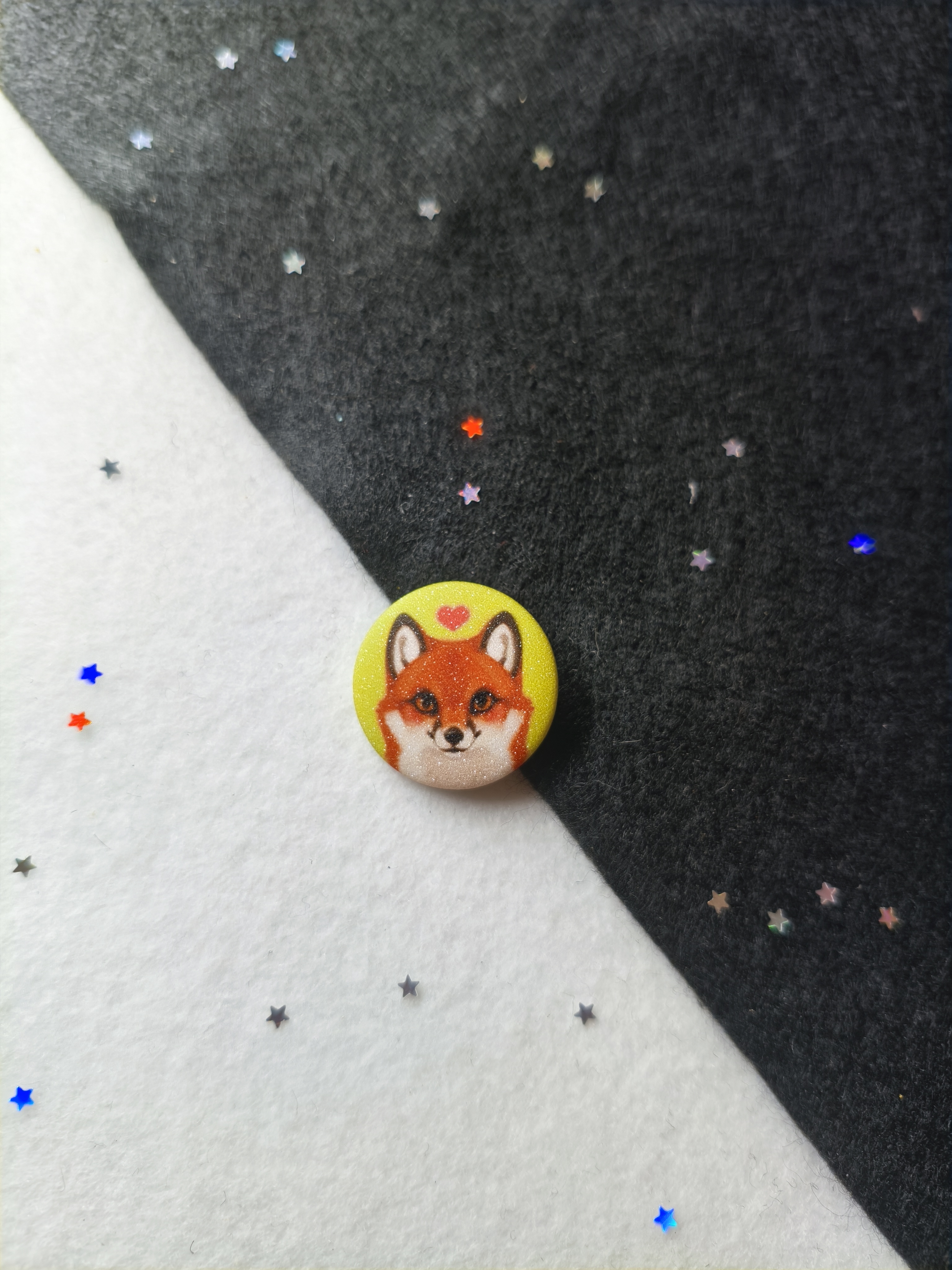 Значок 25мм лисенок