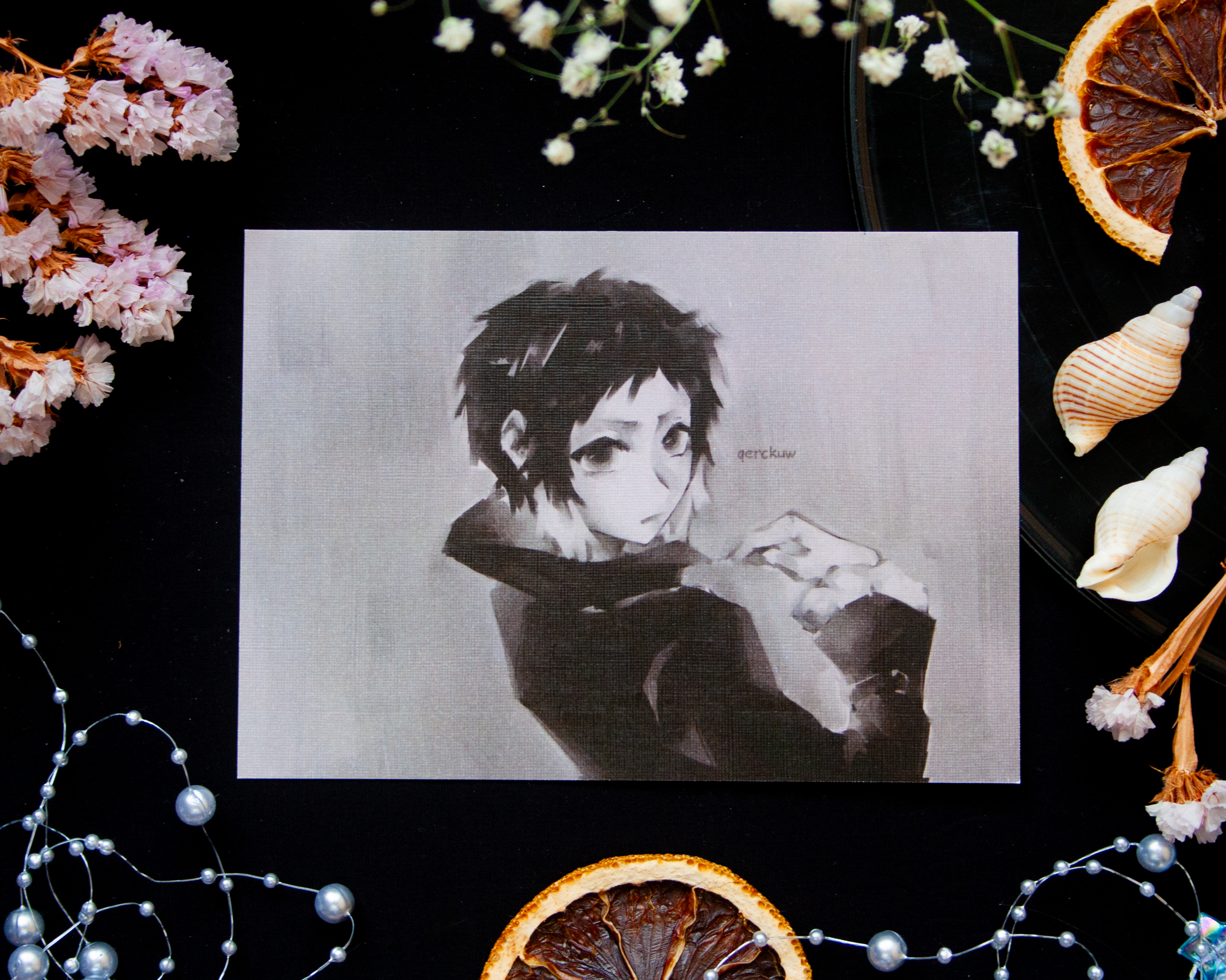 Принт "Акутагава смотрит" А6