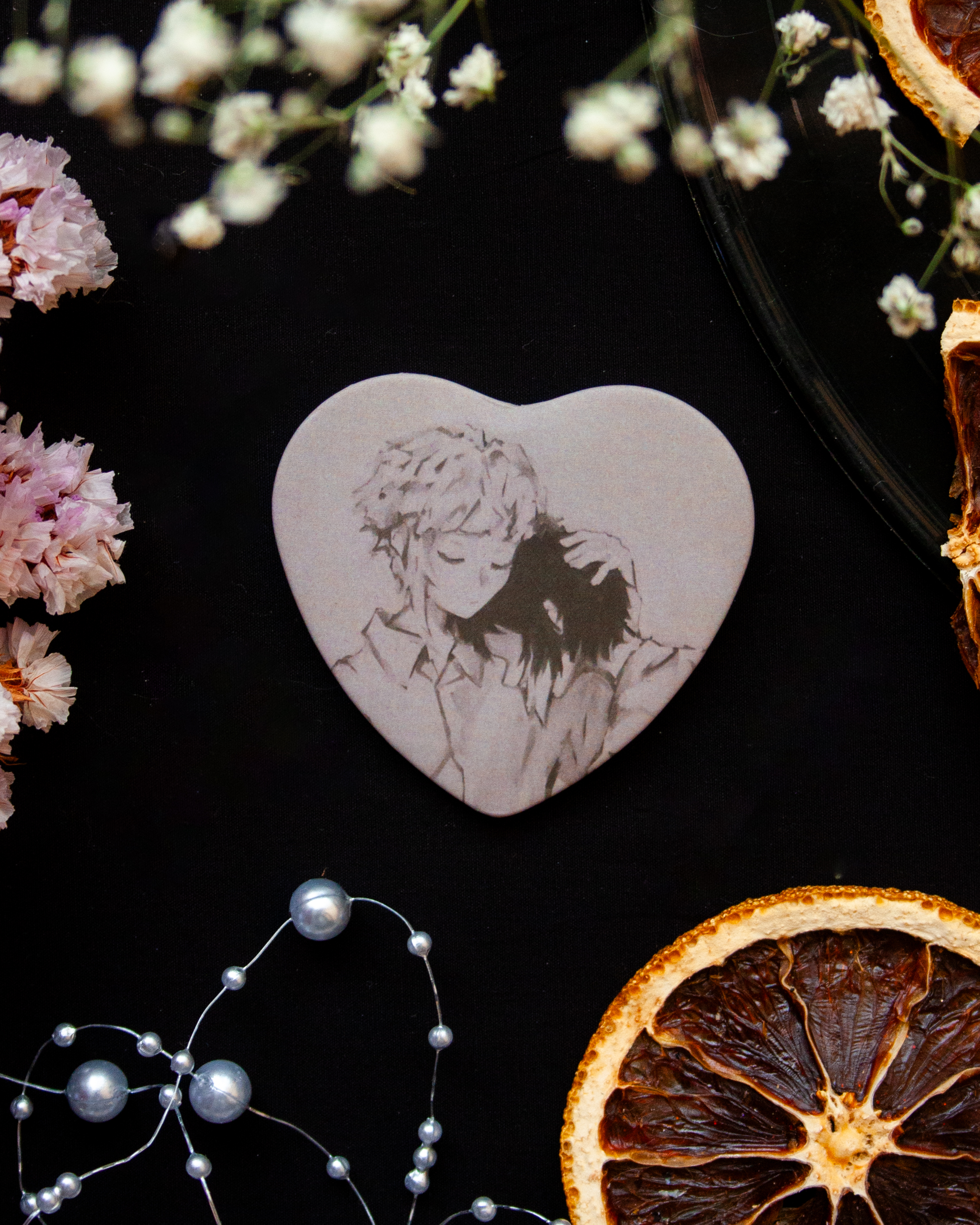 Значок сердце "Акутагава и Ацуши"