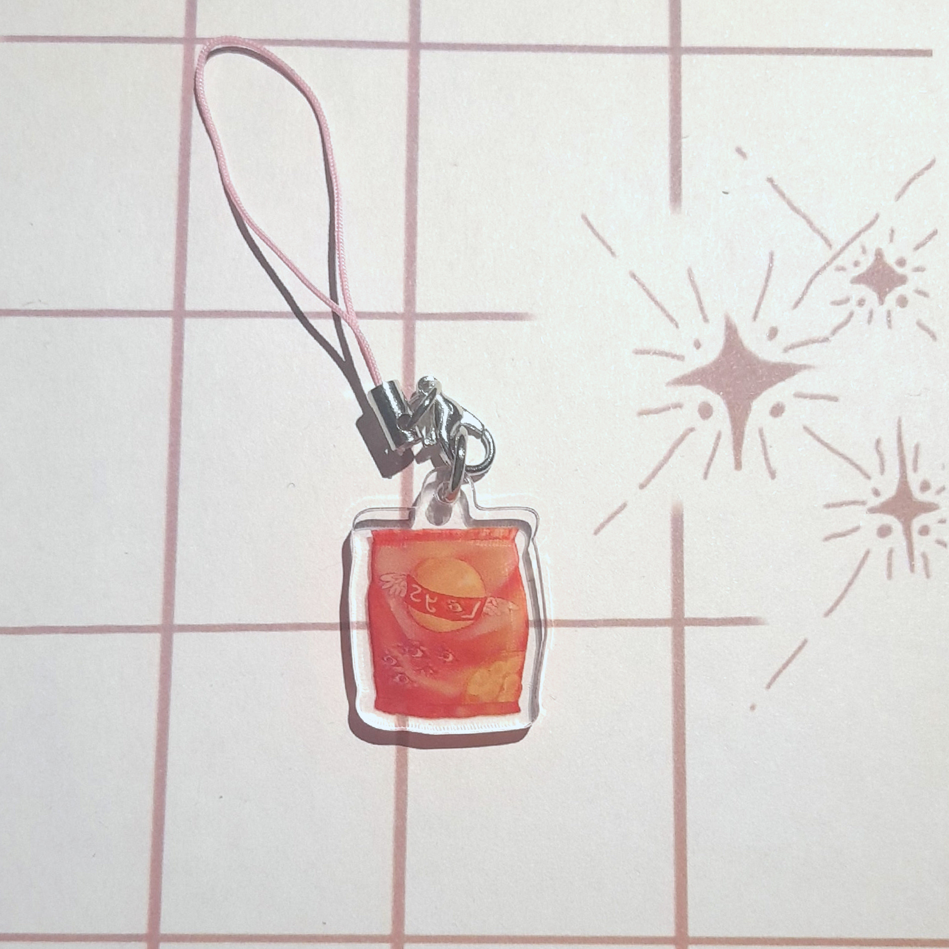 акриловый брелок 2см "чипсы"