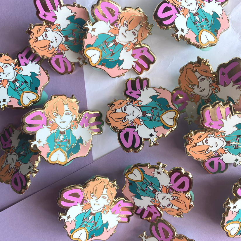 Пин металлический Авантюрин