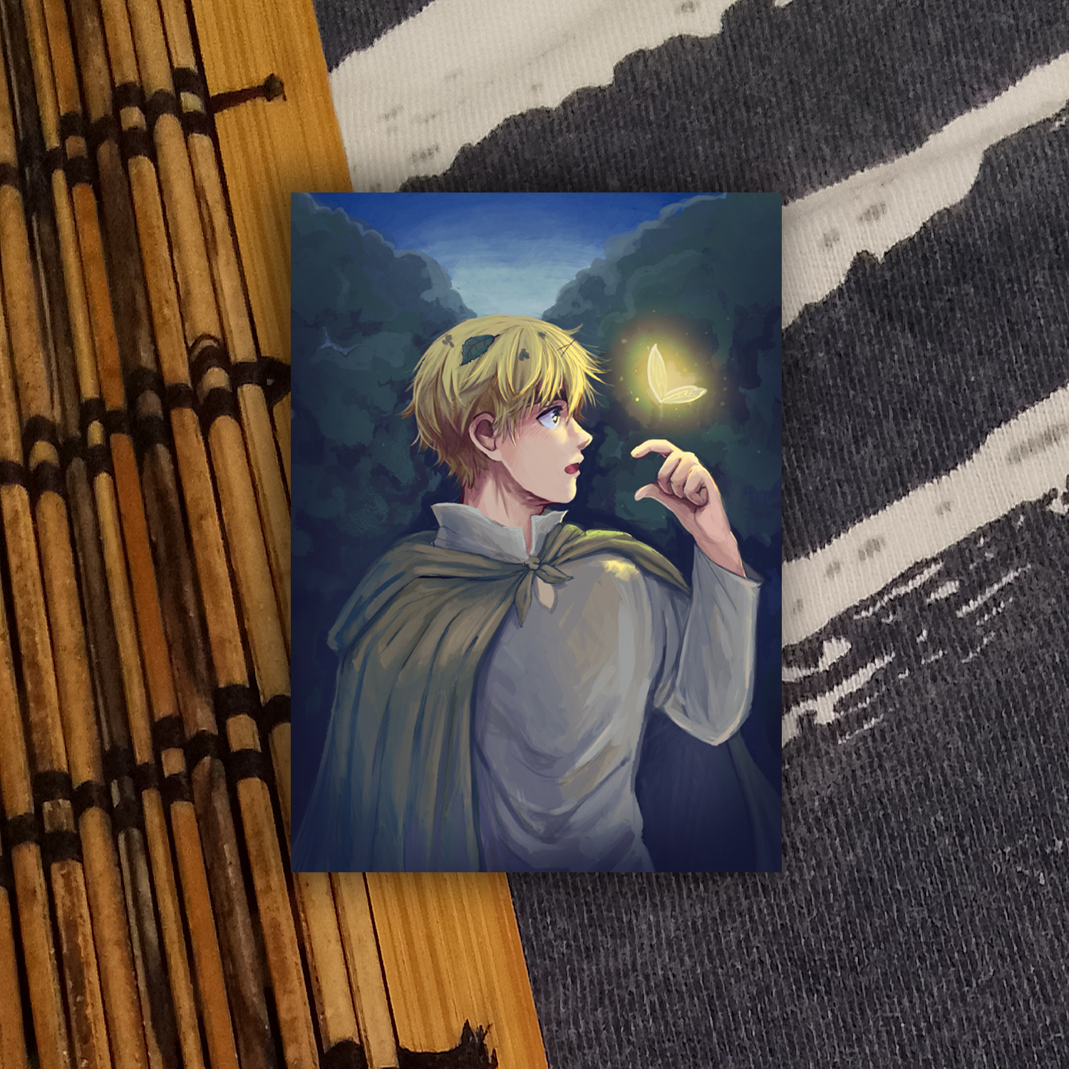 Открытка а6 Артур и фея