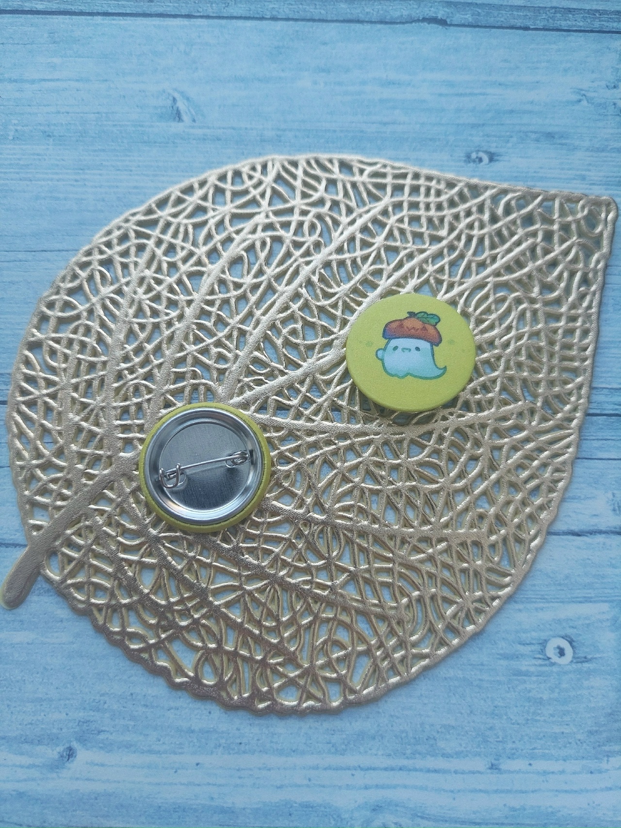 Значок 25мм Призрак тыква