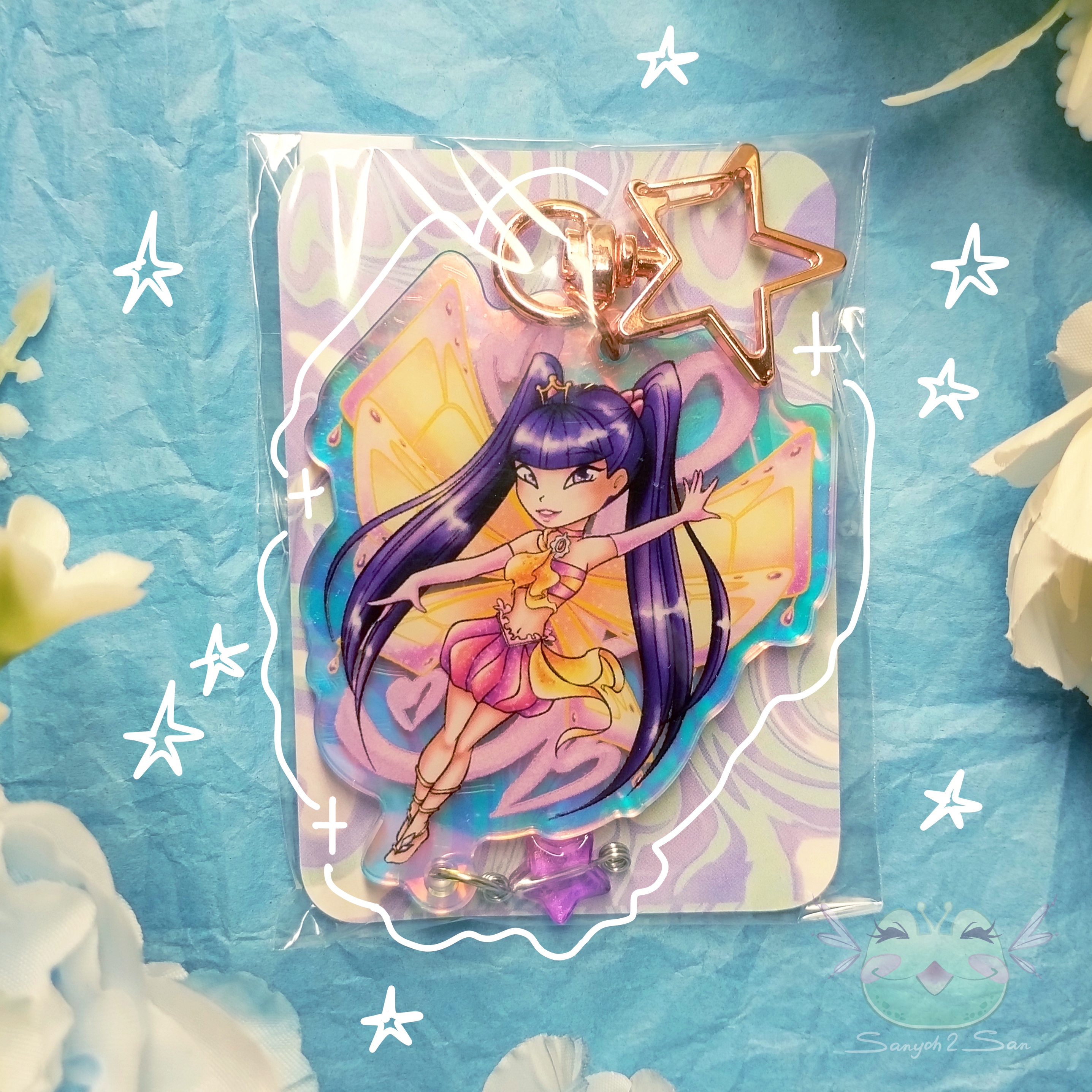 Брелок-гологр., WINX MUZA, 6см