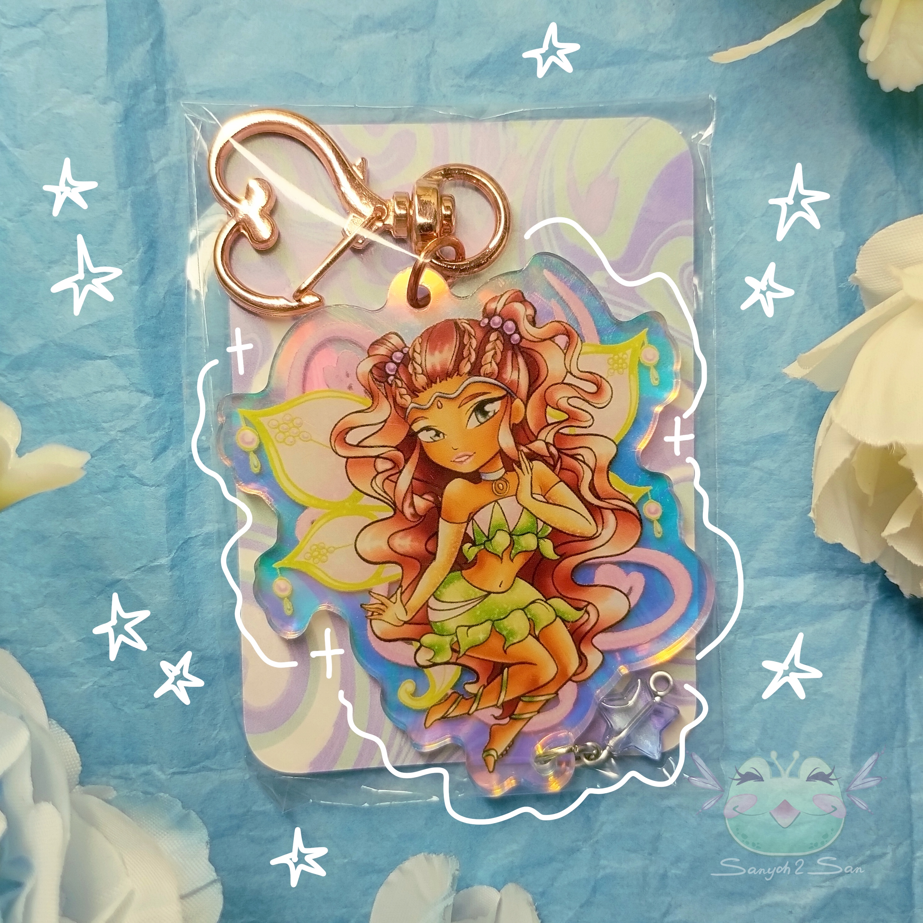 Брелок-гологр., WINX LEILA, 6см