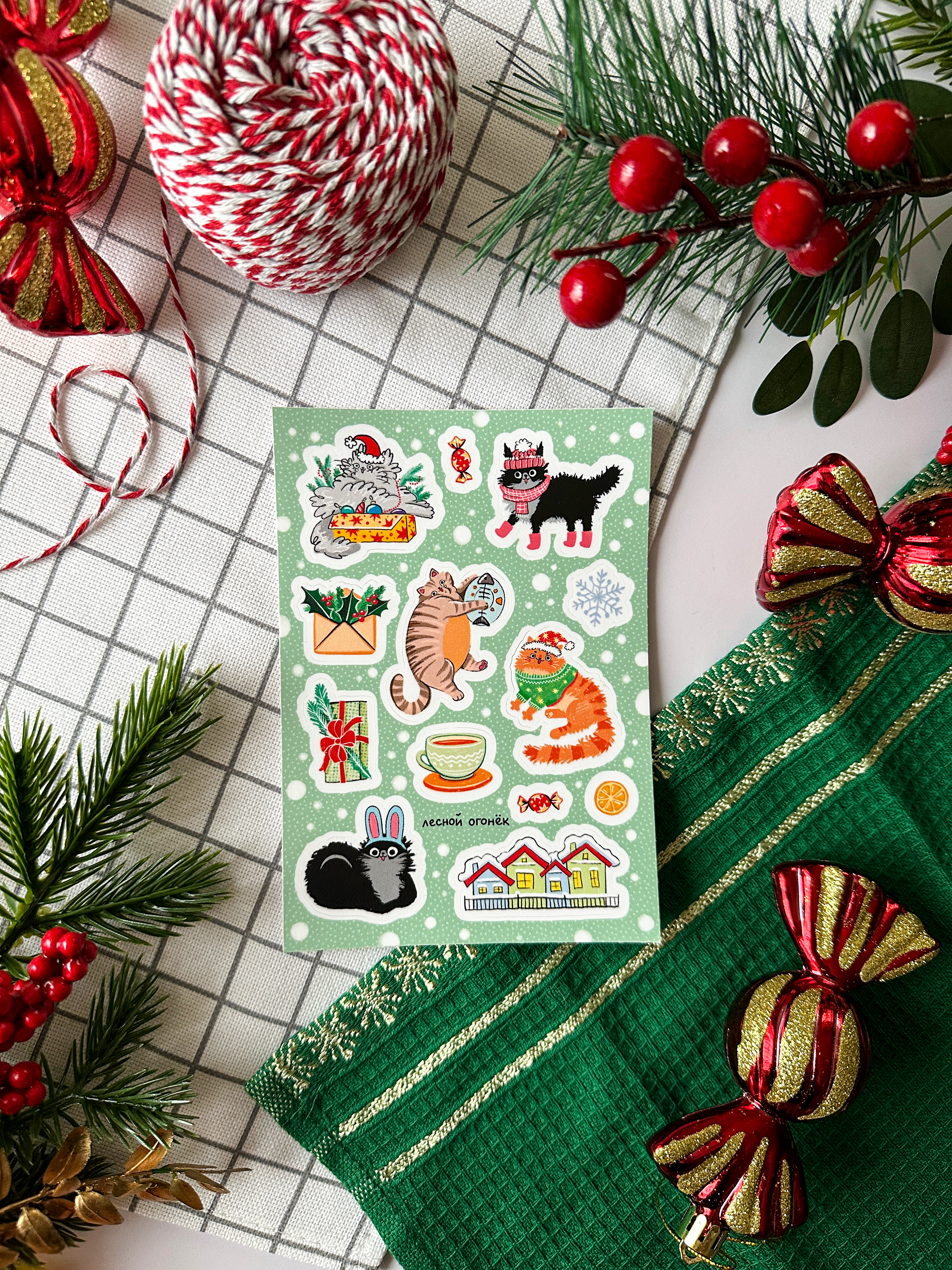 Стикерпак А6 Разные котики НГ