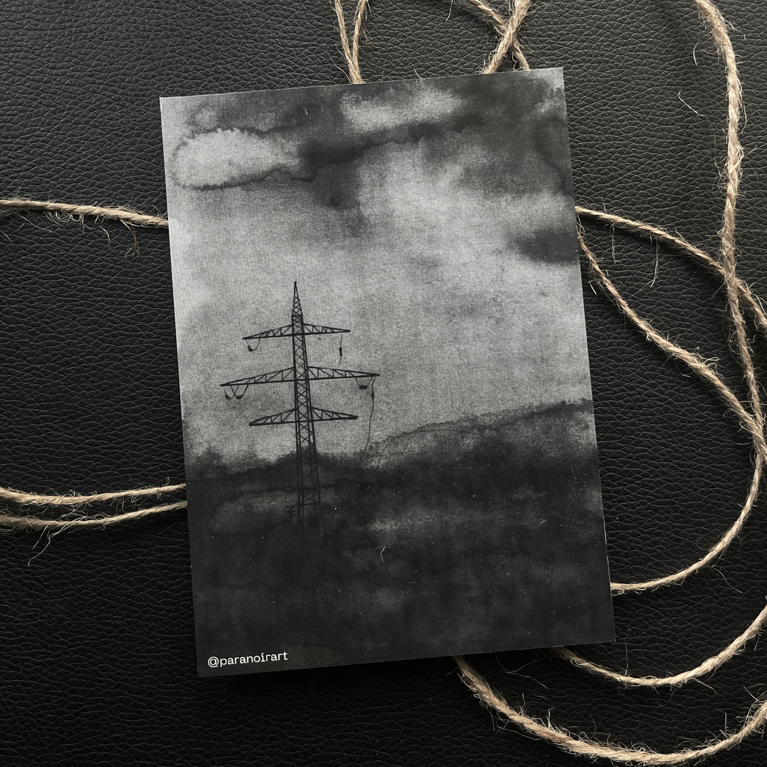 Открытка А6 "ЛЭП"