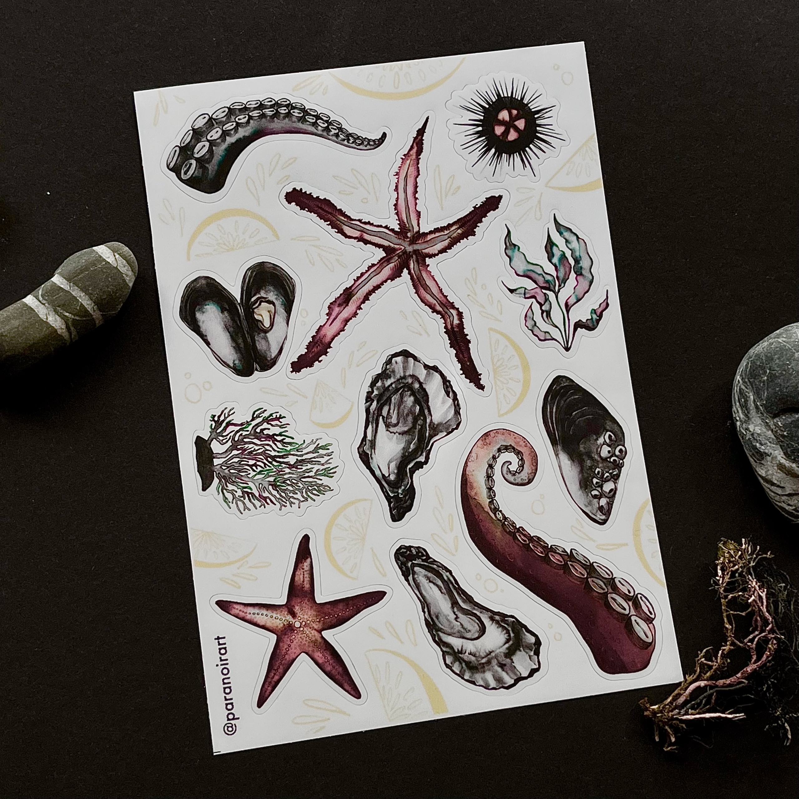 Стикерпак А6 "Морские гады"