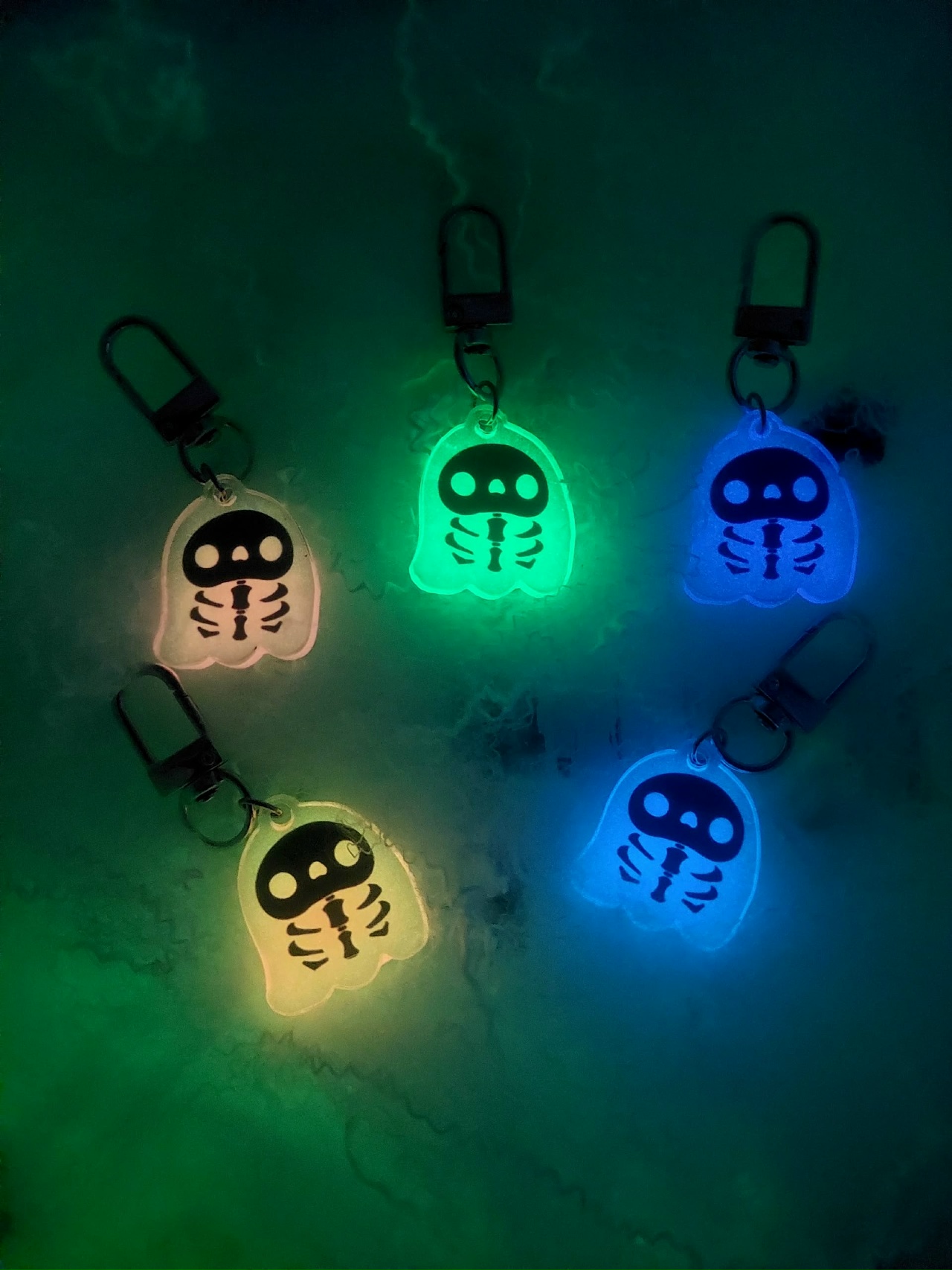 Брелок Призрак скелет