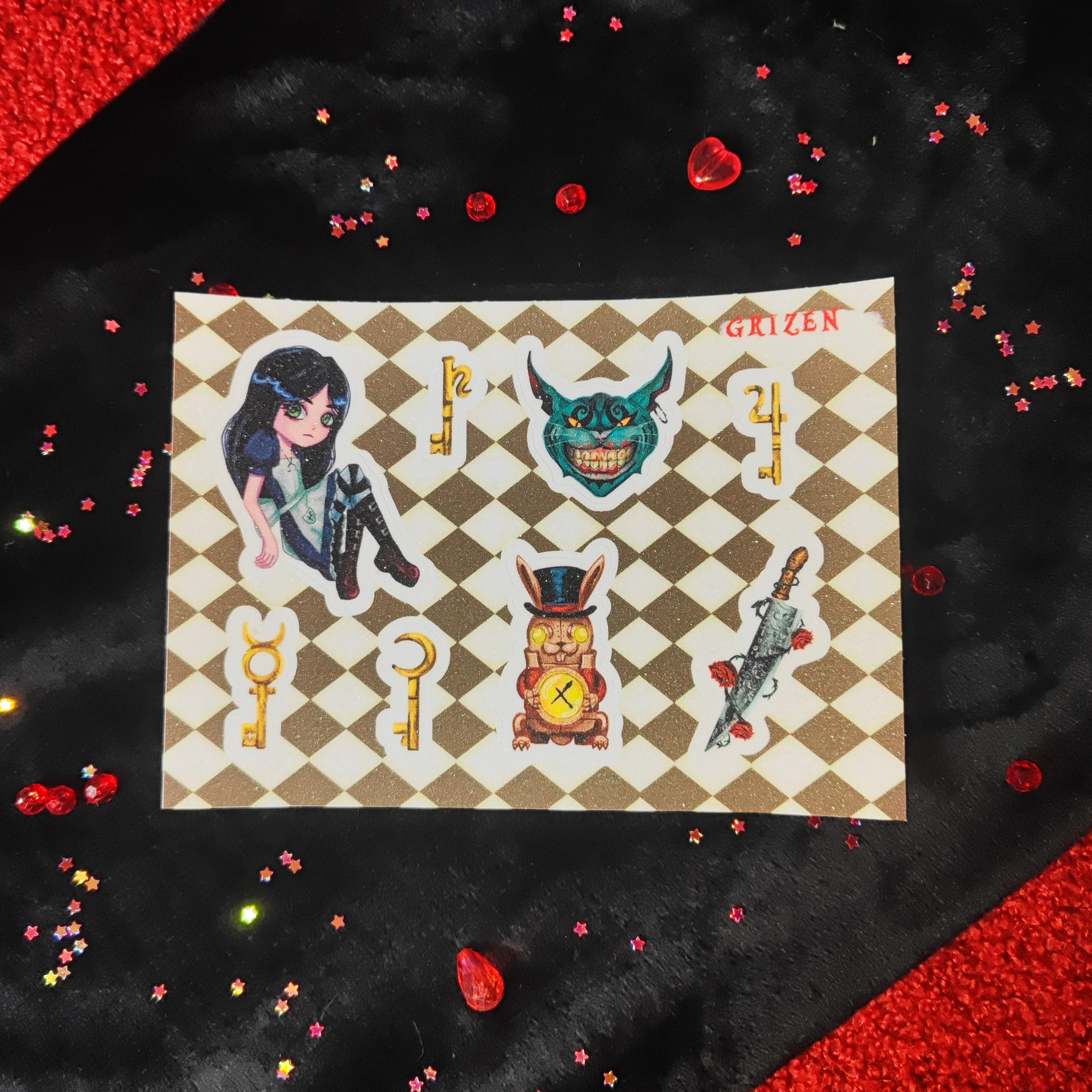 Стикерпак а6 сахар Alice madness returns