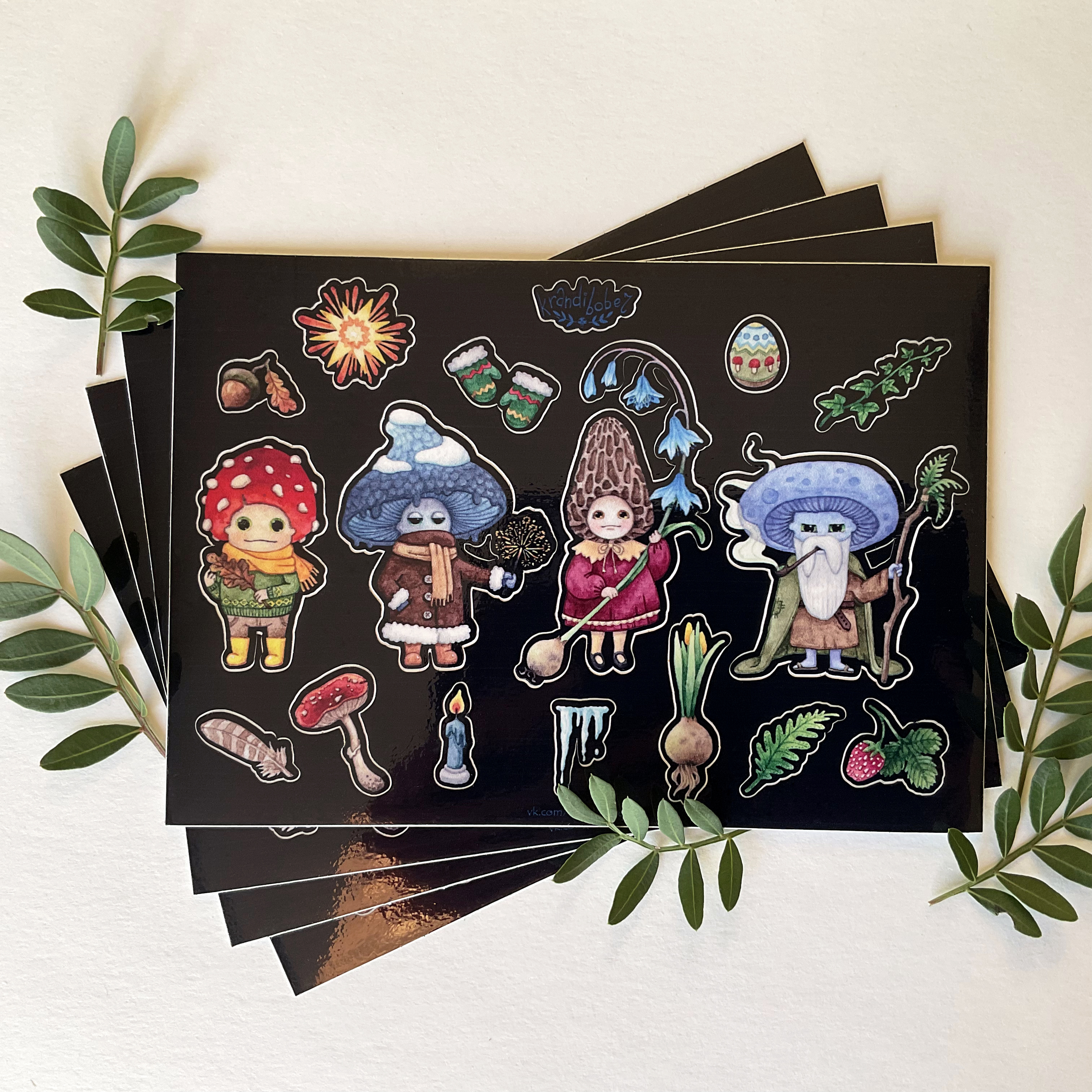 Стикерпак А6 «Грибышата»