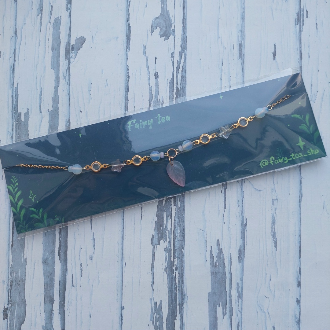 Мини колье Лист