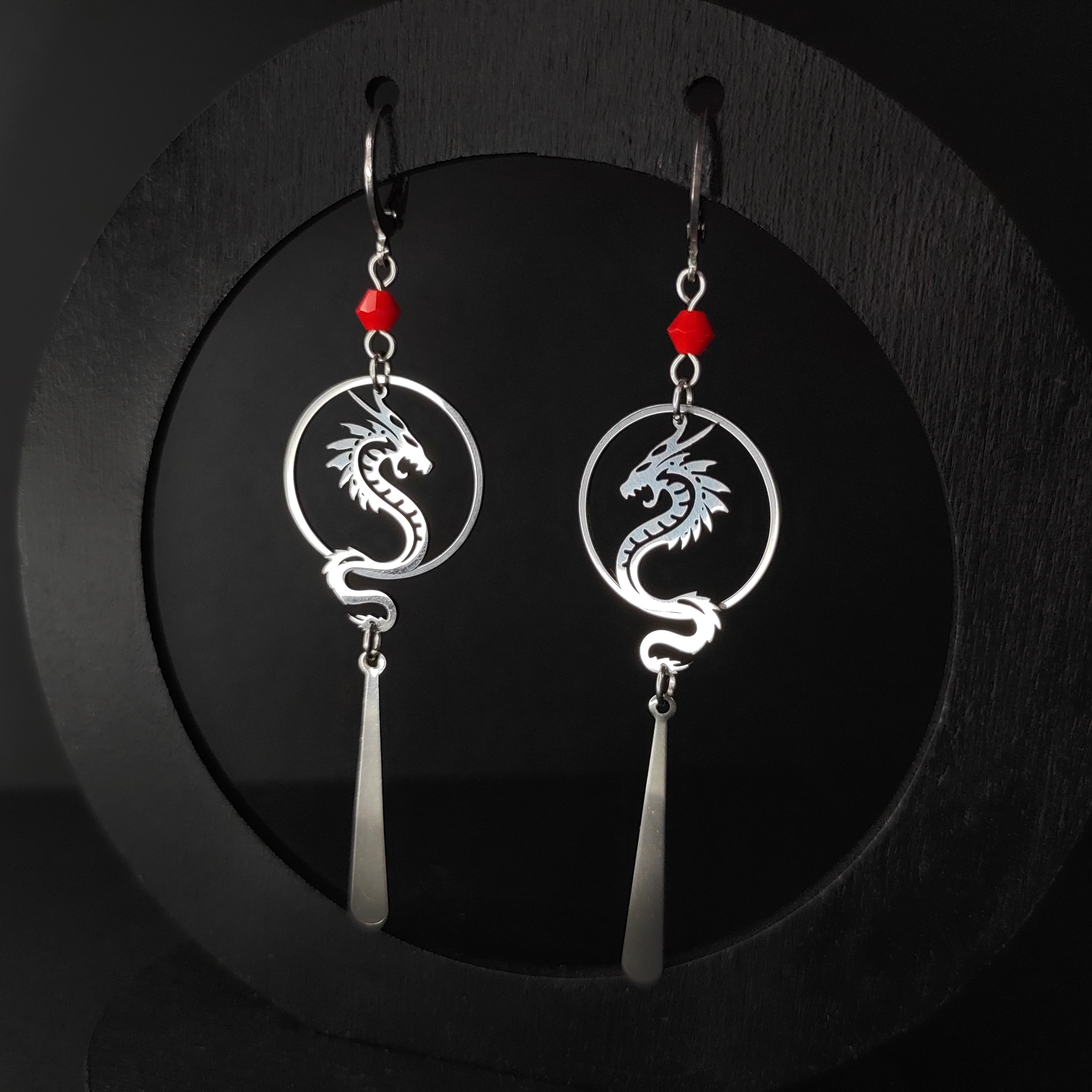 Серьги "Восход" (нерж. сталь)