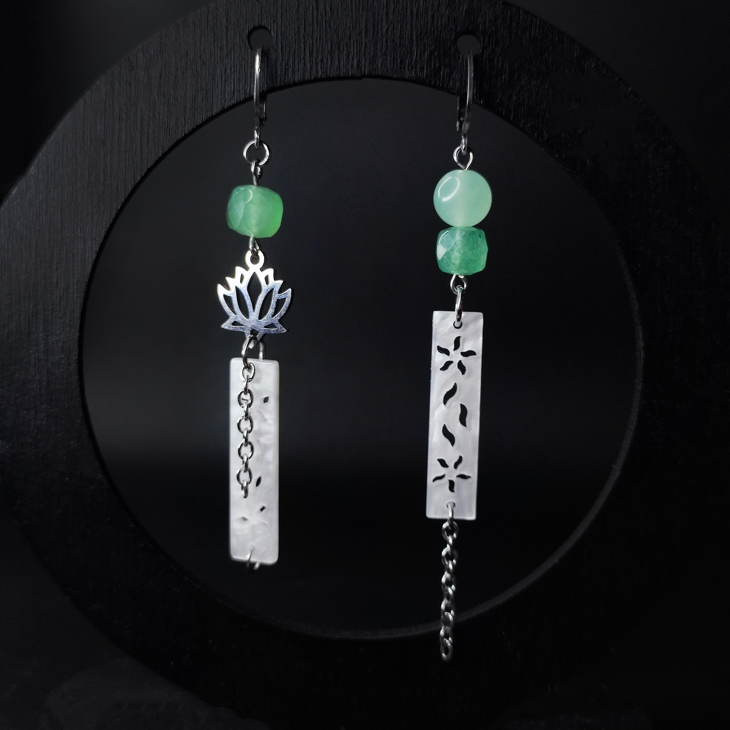 Серьги "Hanaikada" (нерж. сталь)