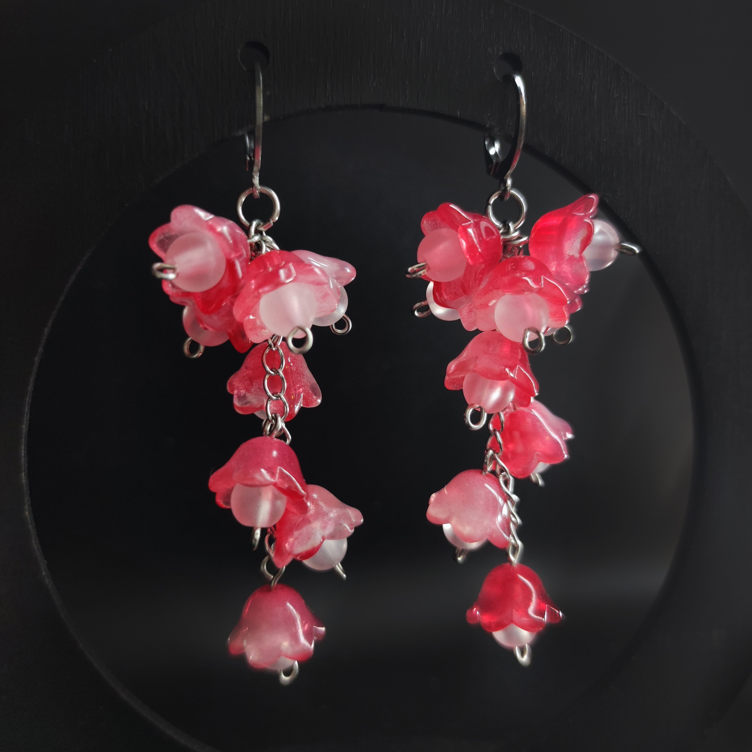 Серьги "Цветочные" (нерж. сталь)