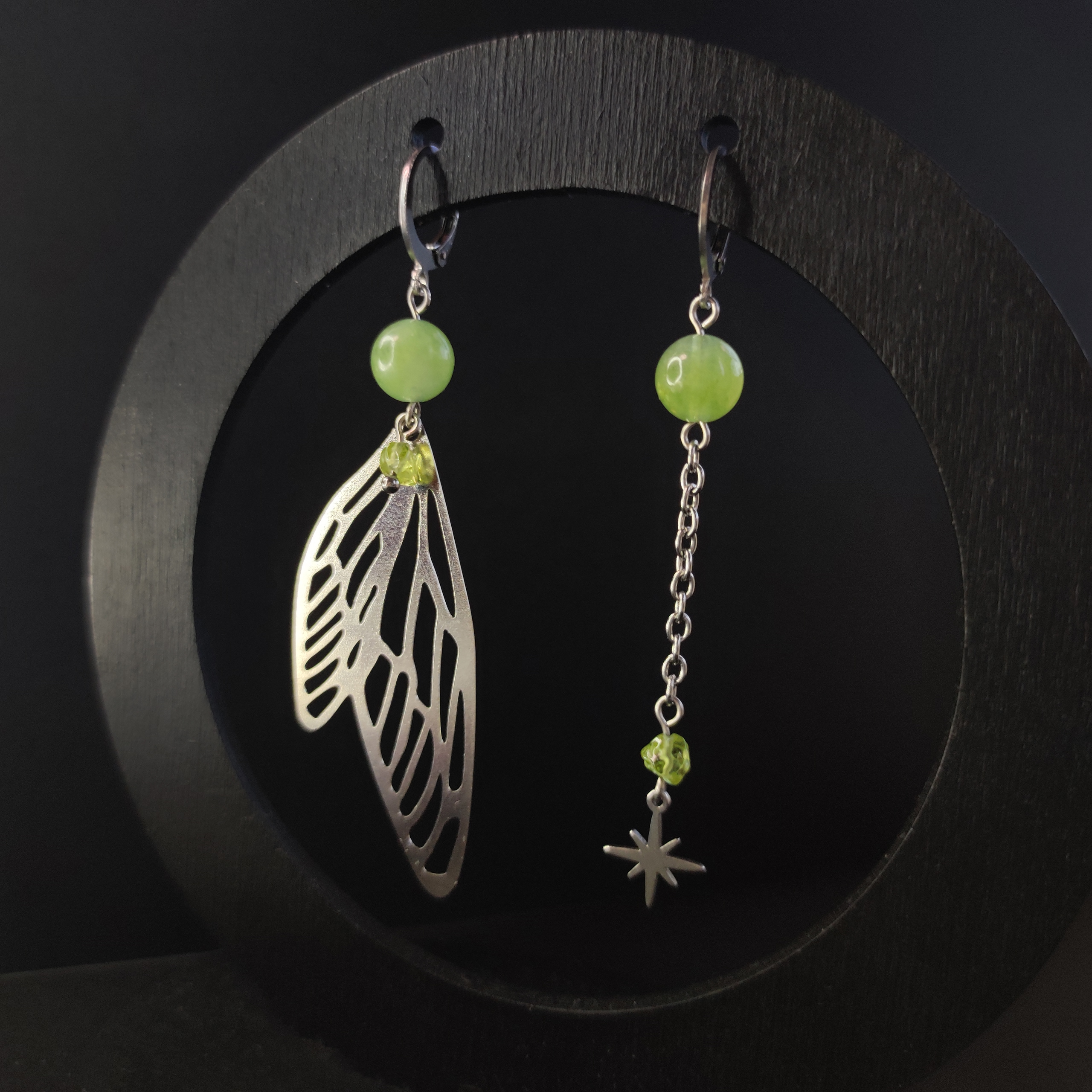 Серьги "Олива" (нерж. сталь)