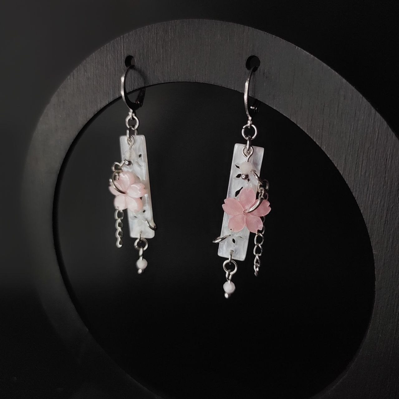 Серьги "Hanafubuki" (нерж. сталь)