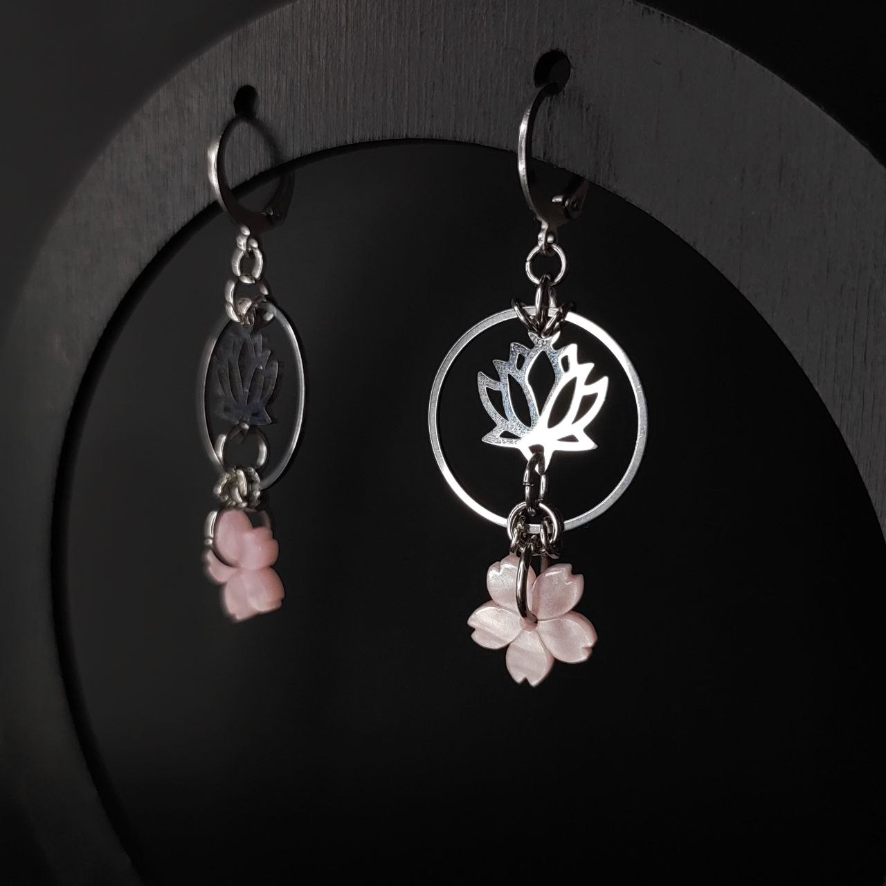 Серьги "Subarashii" (нерж. сталь)