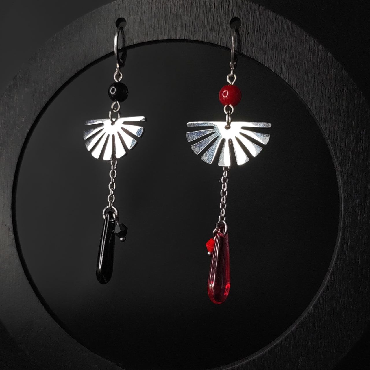 Серьги "Ikigai" (нерж. сталь)