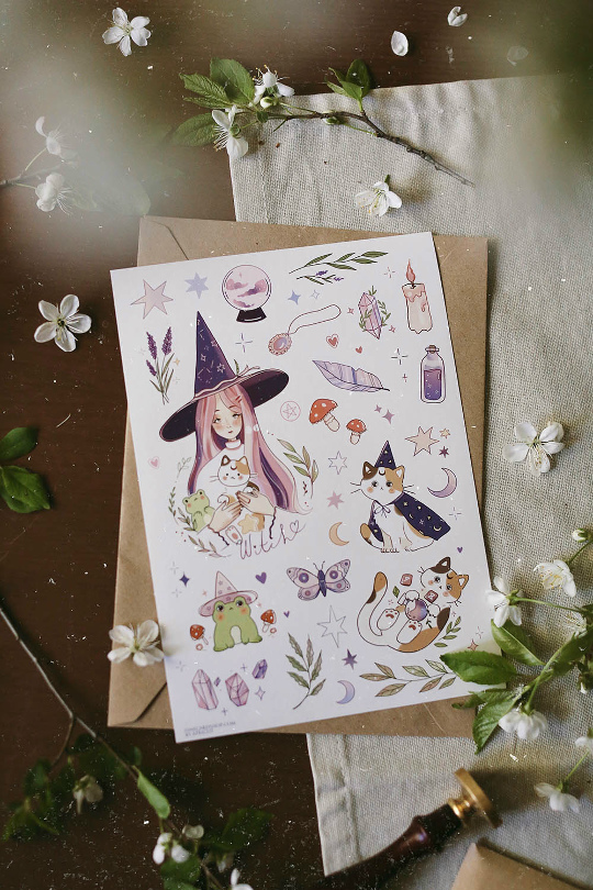 Стикеры А5 Ведьмы