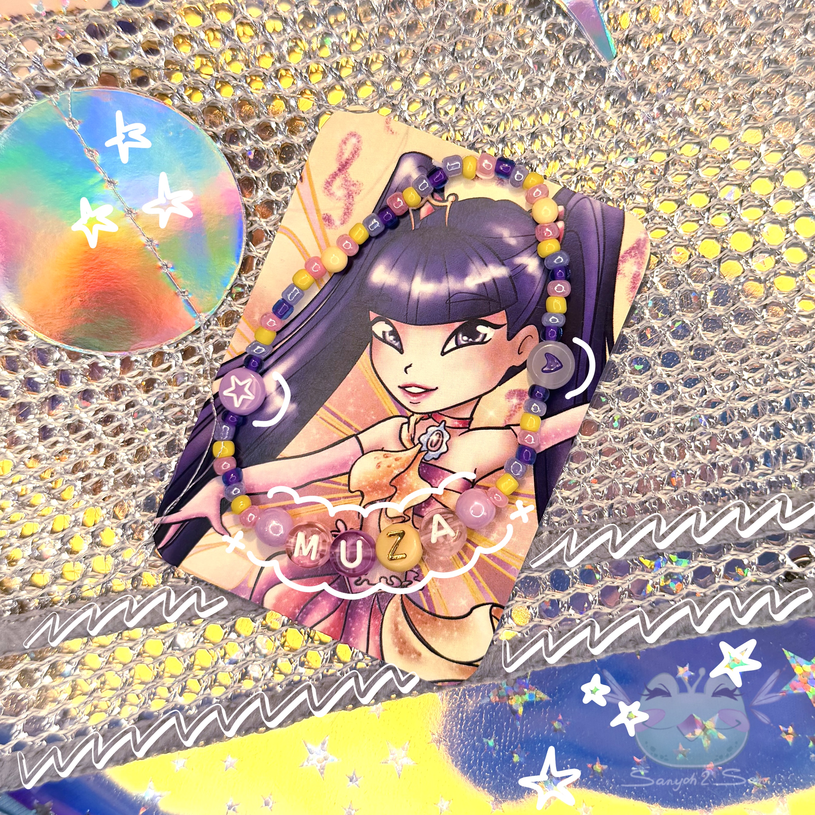 Браслет на резин., WINX, MUZA