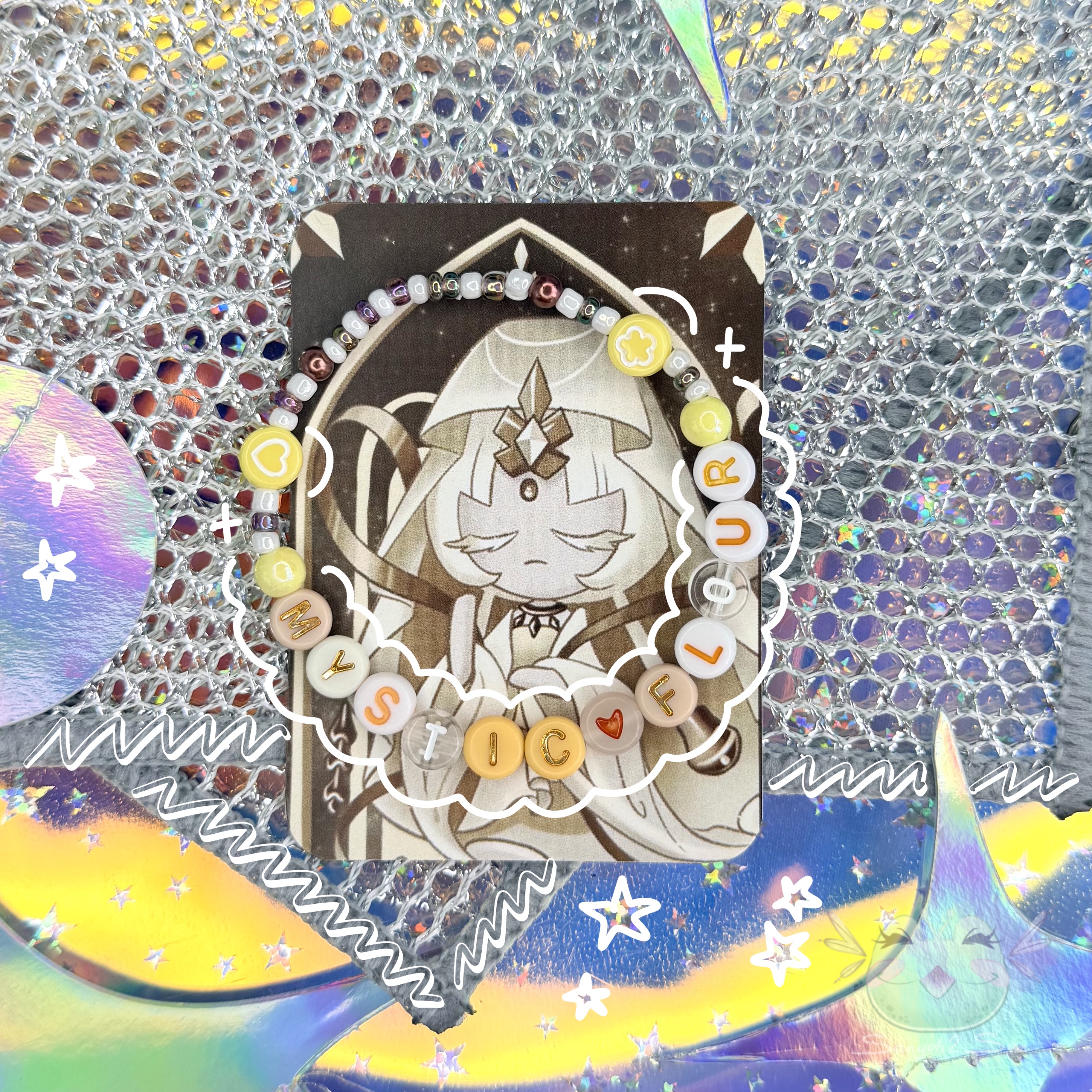 Браслет на резин., CRK, MYSTIC FLOUR