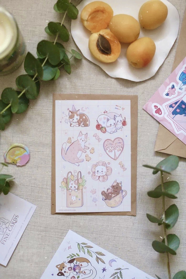 Стикеры А6 Kittens