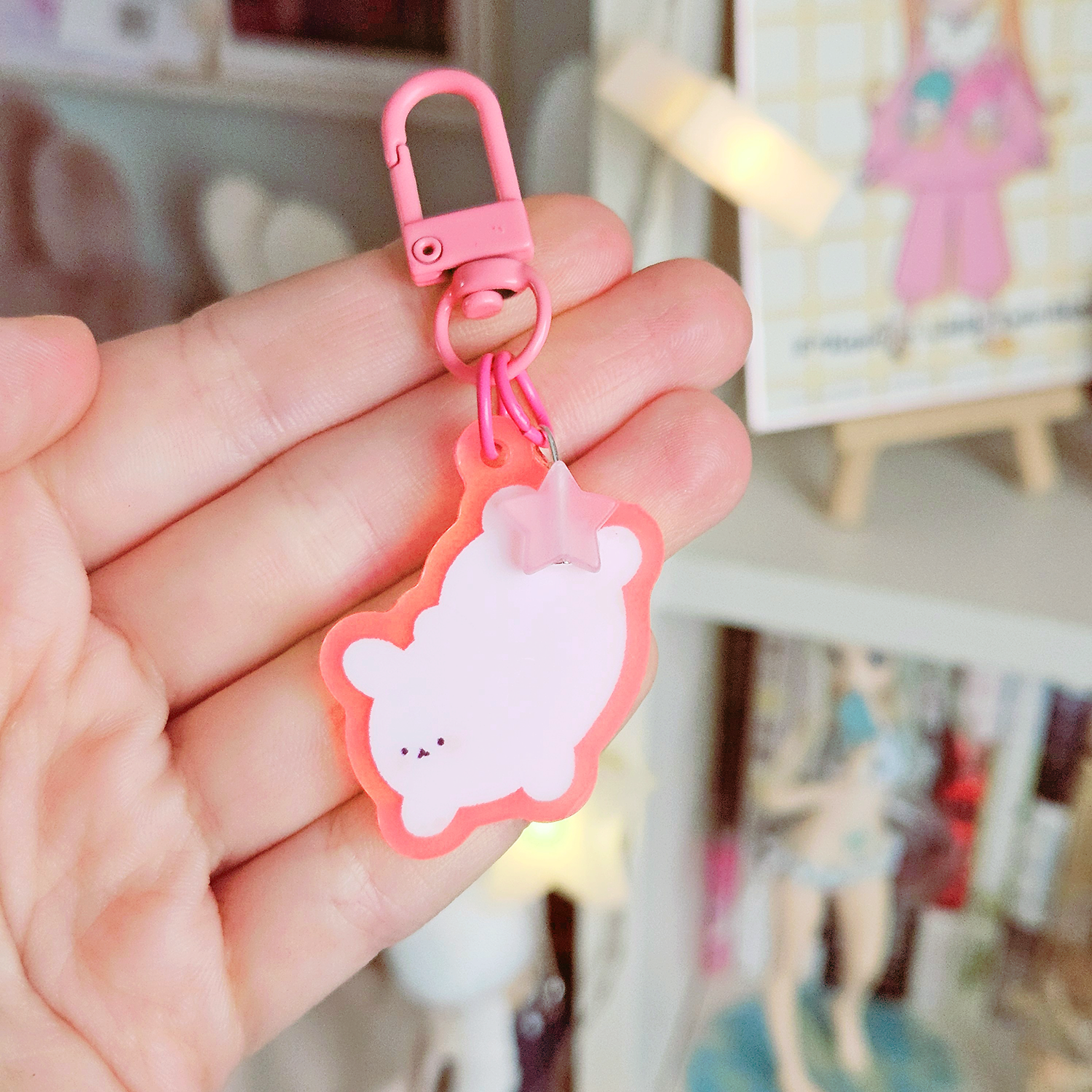 Брелок флуоресц. заяц