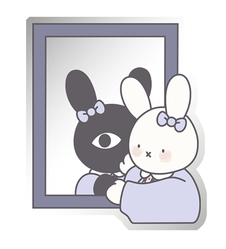 Стикер зеркальный Миффи