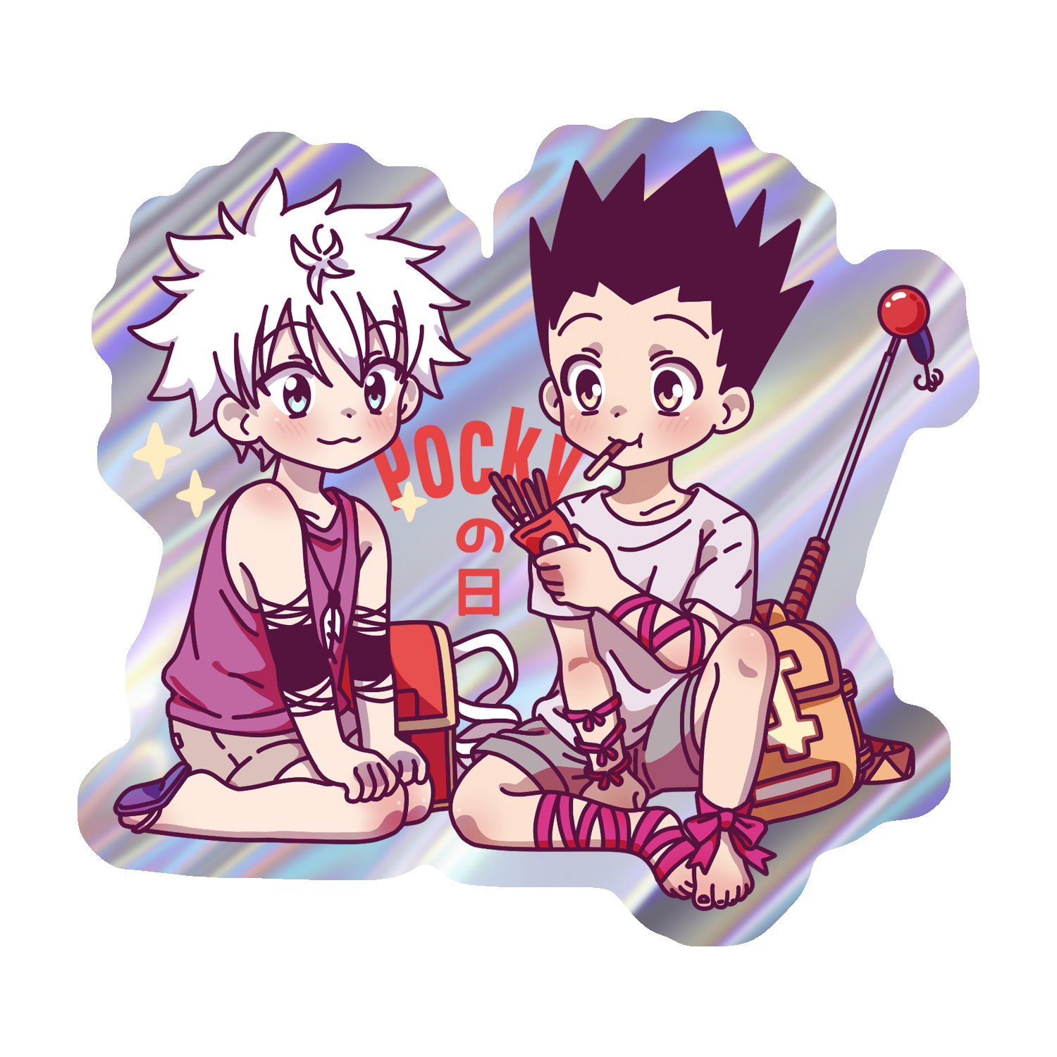 Стикер голограф. HxH 3