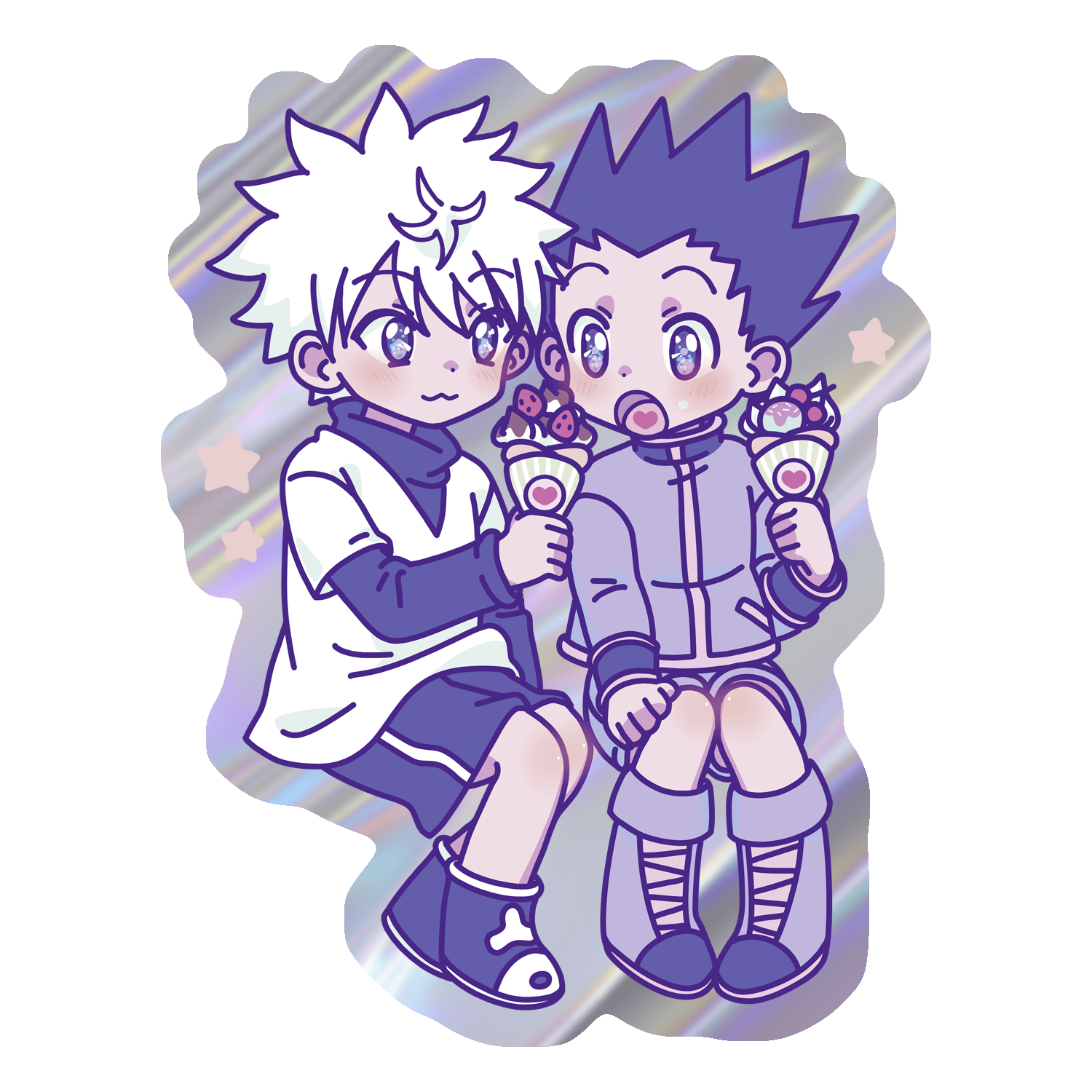 Стикер голограф. HxH 2