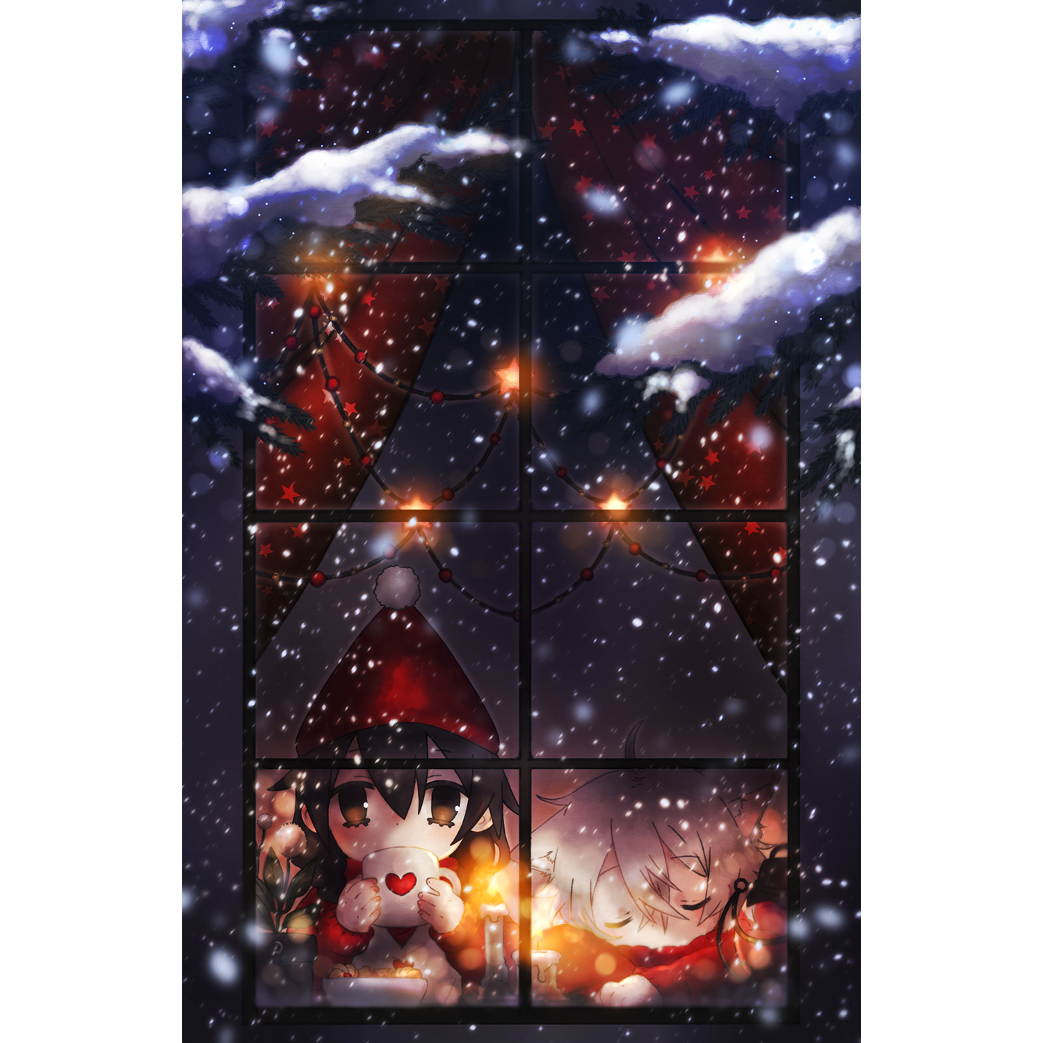 Открытка А5 Шапочка зима