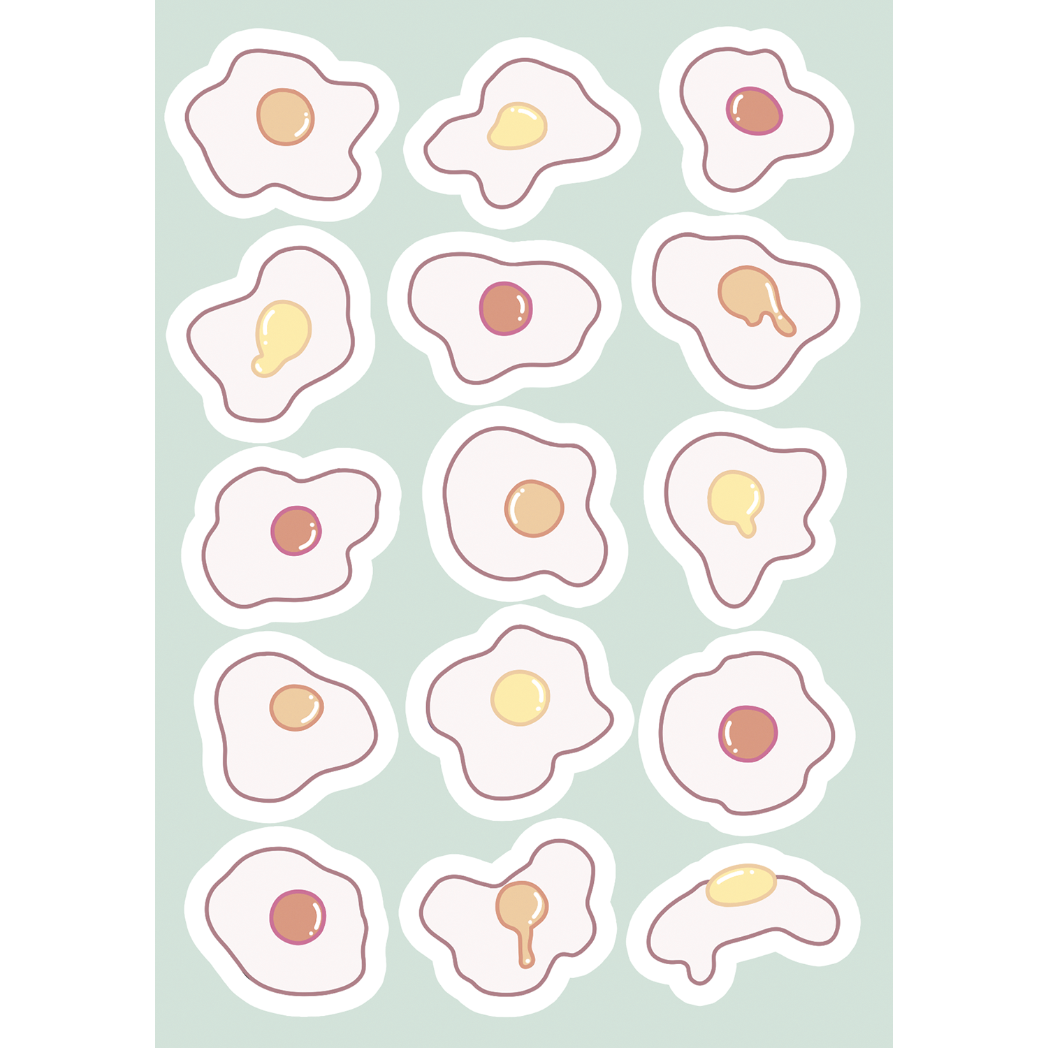 Стикерпак А6 яичница