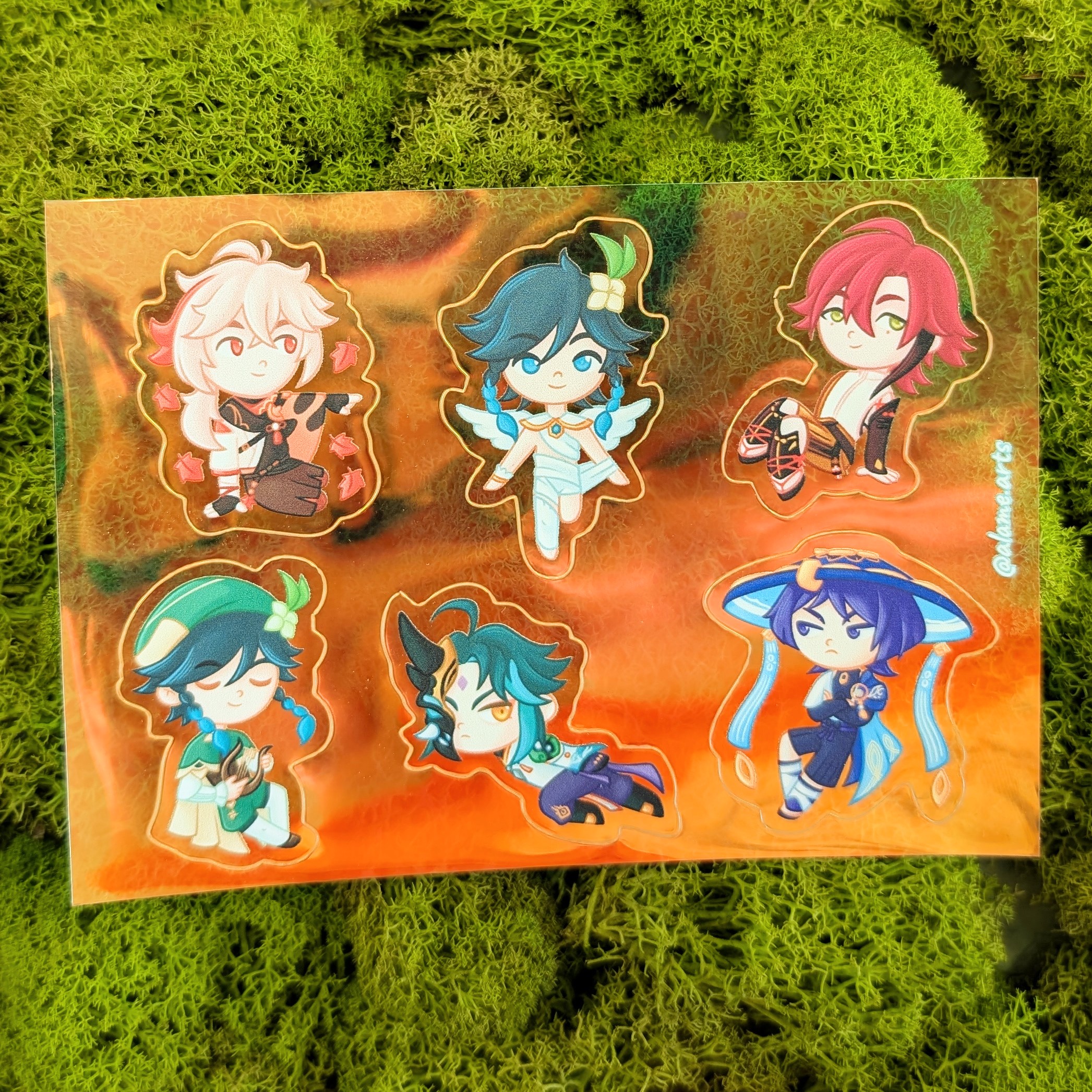 Стикерпак А6 анемо-мальчики