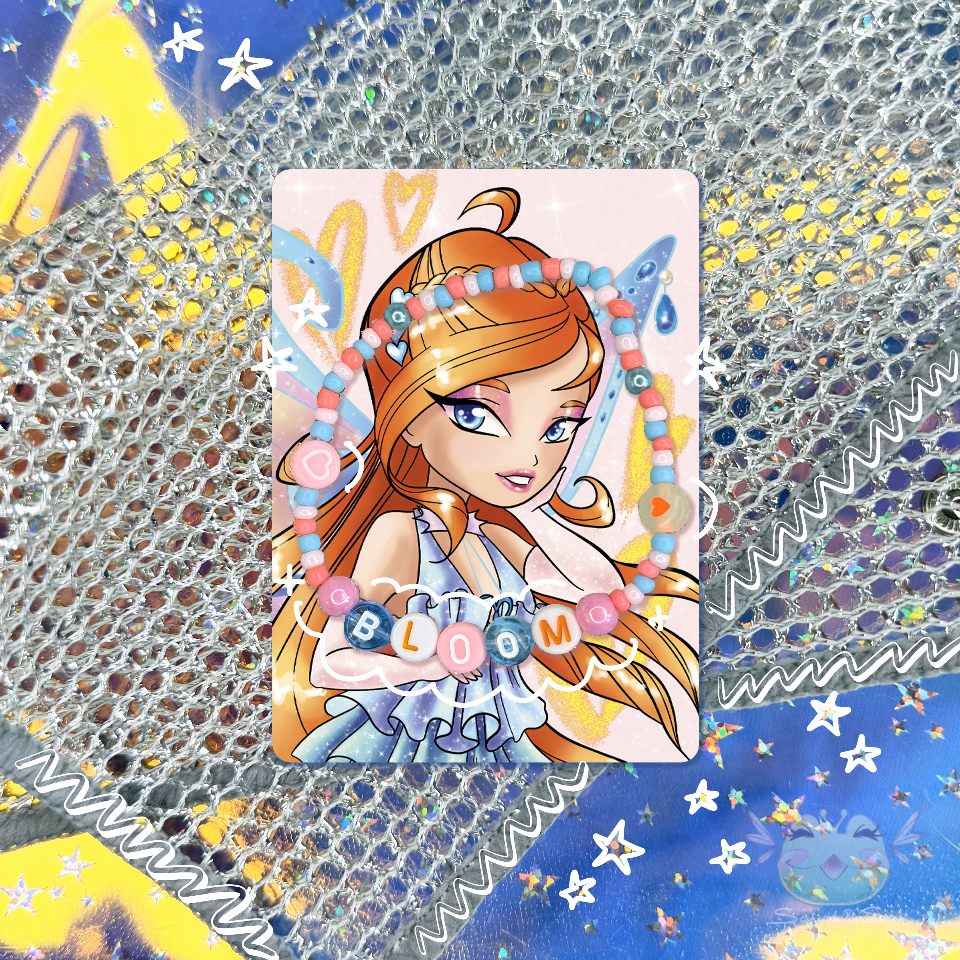 Браслет на резин., WINX, BLOOM