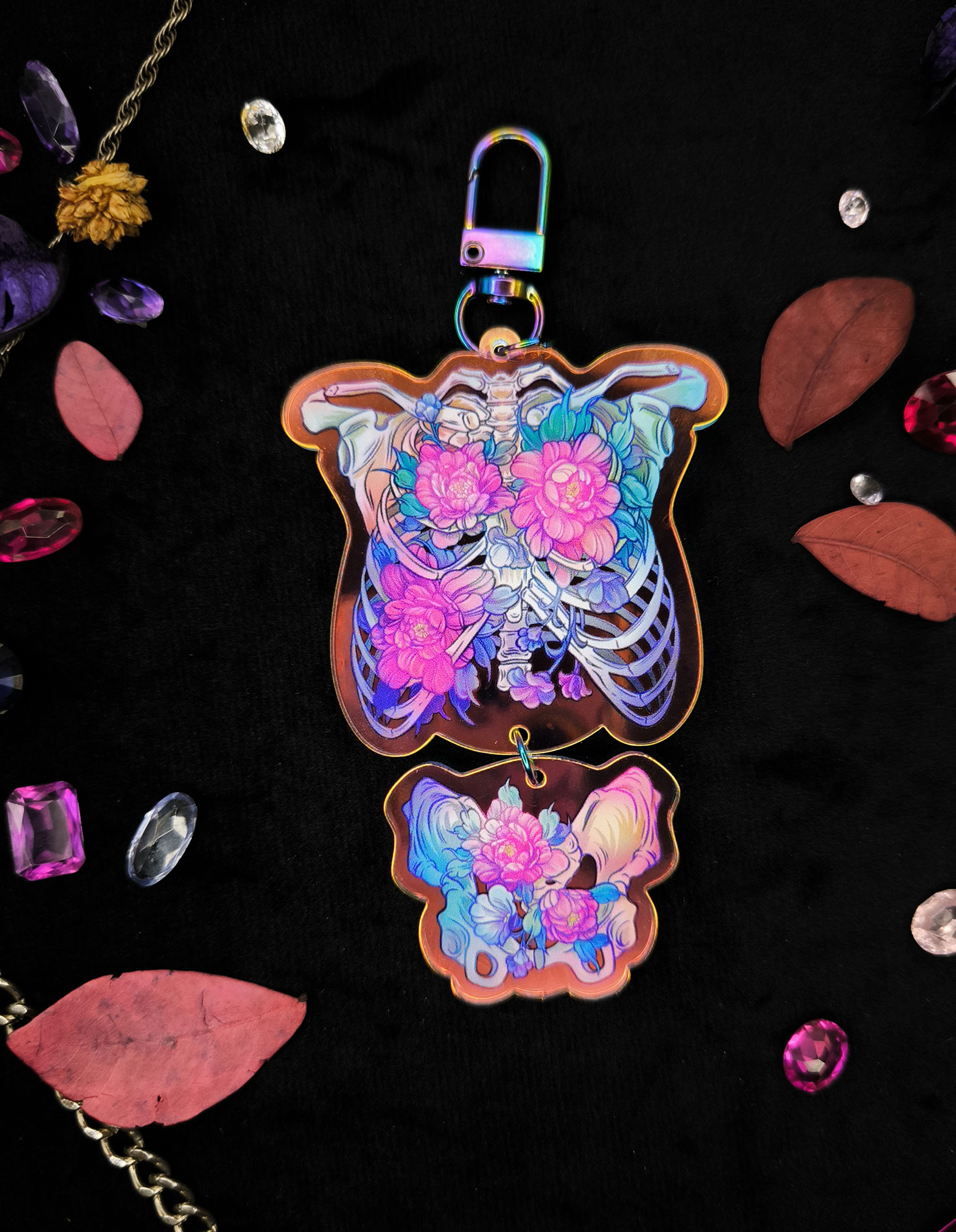 Брелок голо Скелет