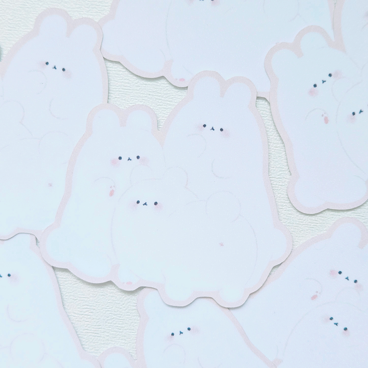 Стикер сахар зайцы 3