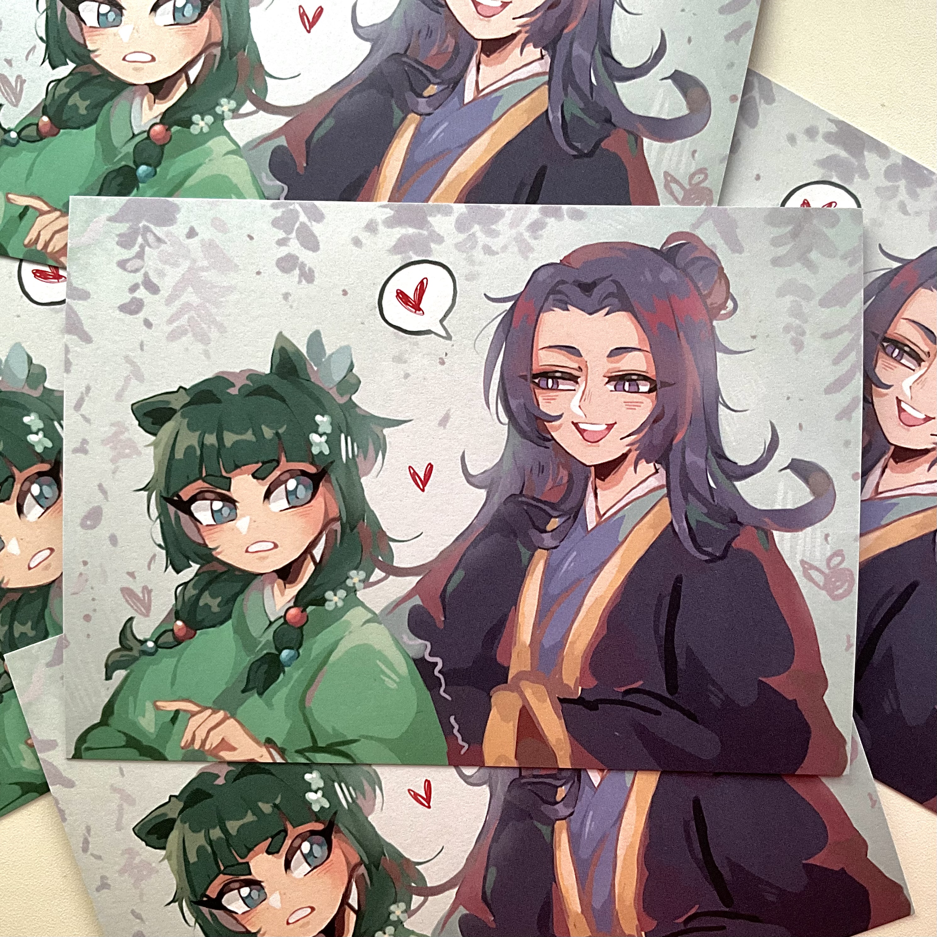 Открытка «Мао Мао и Дзинси»