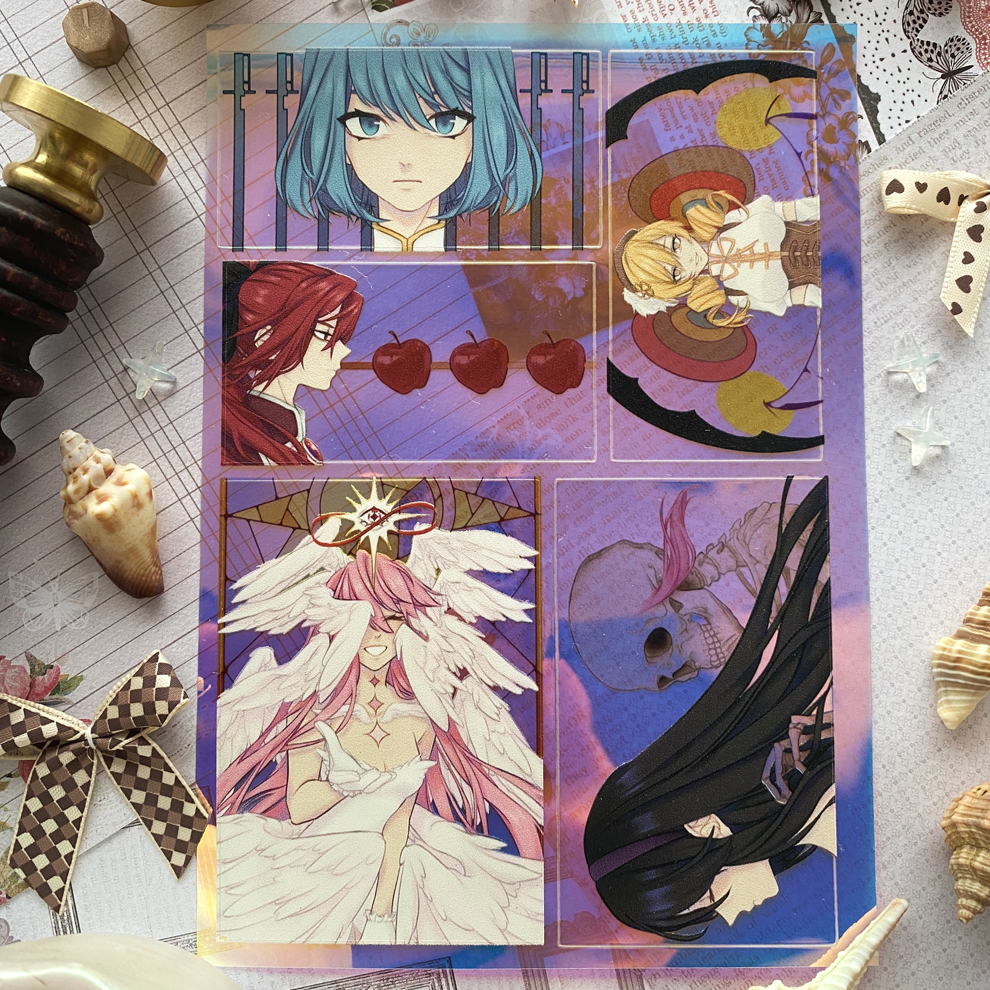 Стикерпак "Мадока Магика" (жемчуг)