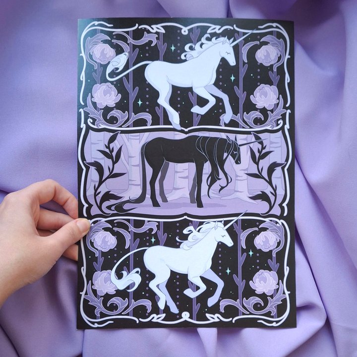 Плакат Единороги