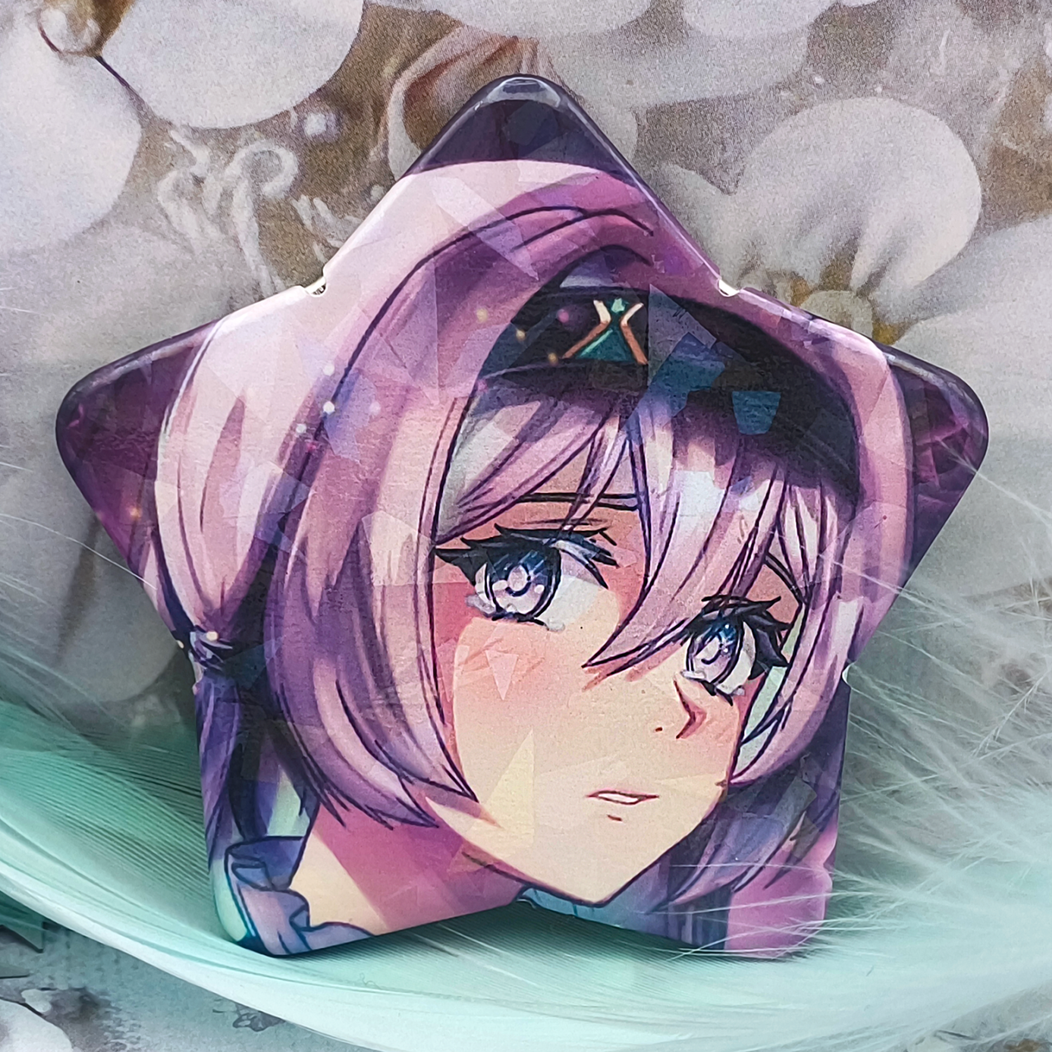 Значок-звезда Светлячок (битое стекло)